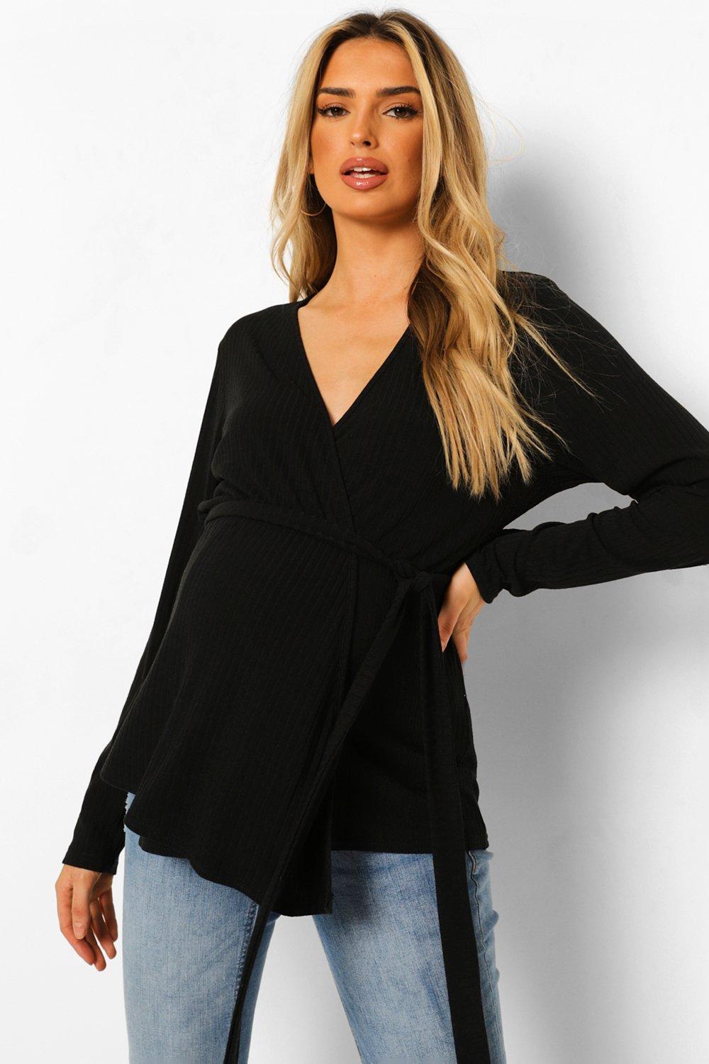 Nursing shop wrap top