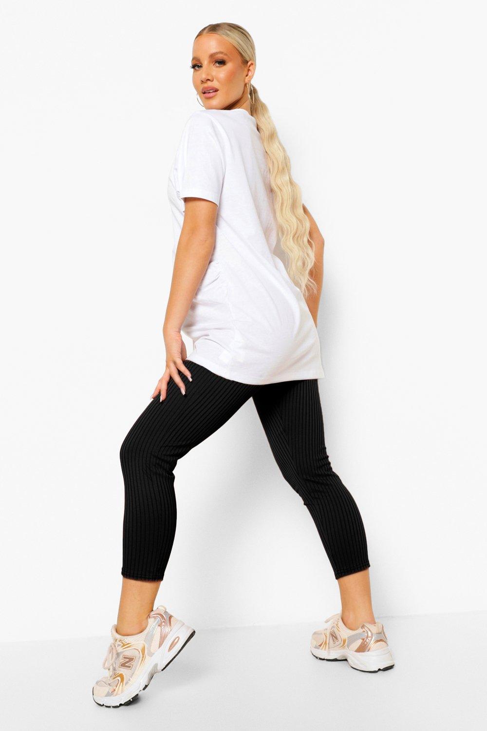 Ruched Bum Booty Boosting Jersey Knit Leggings