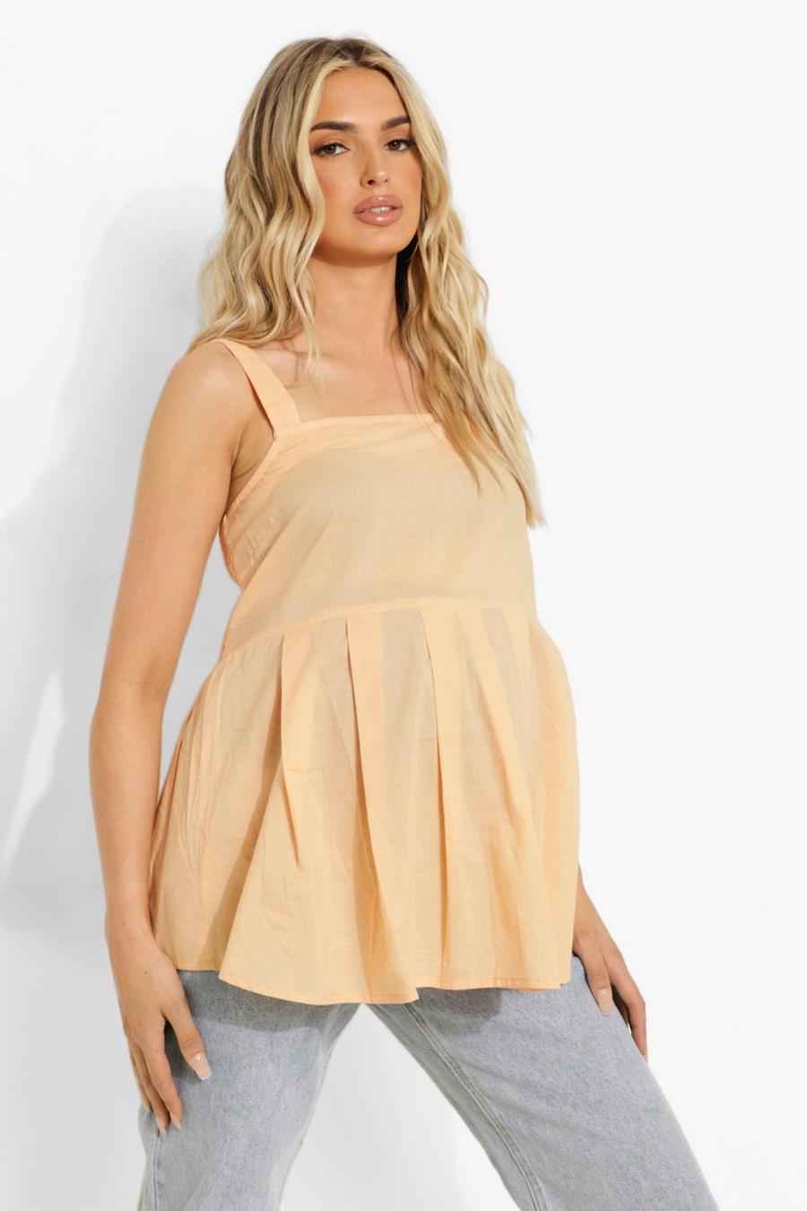 Stone Maternity Pleated Smock Top image number 1