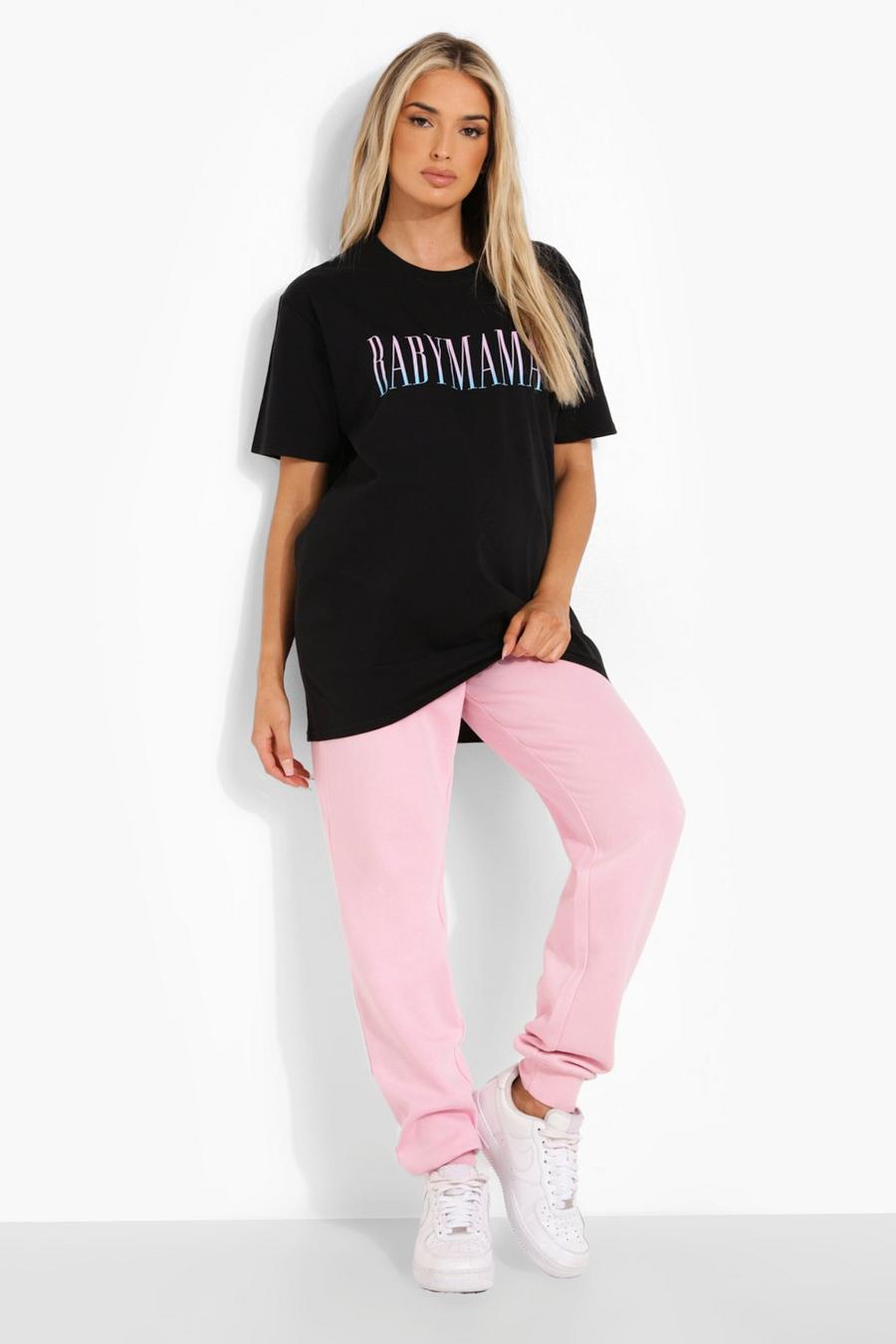Black Mammakläder - Baby Mama T-shirt med ombréeffekt image number 1