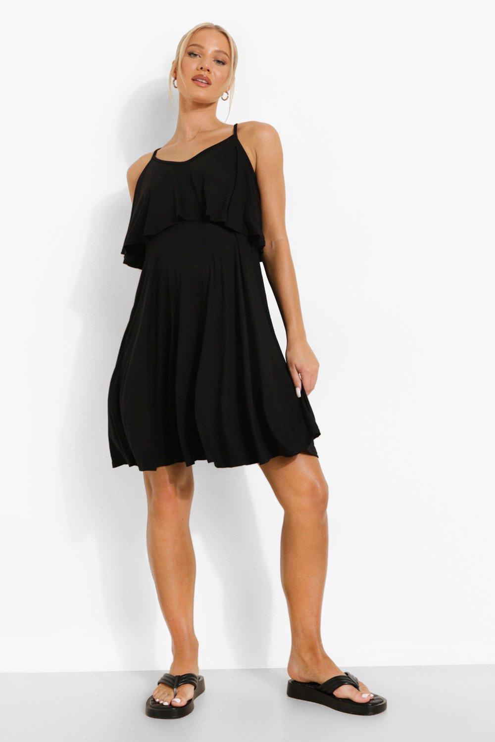 Women's Maternity Nursing Layer Skater Dress