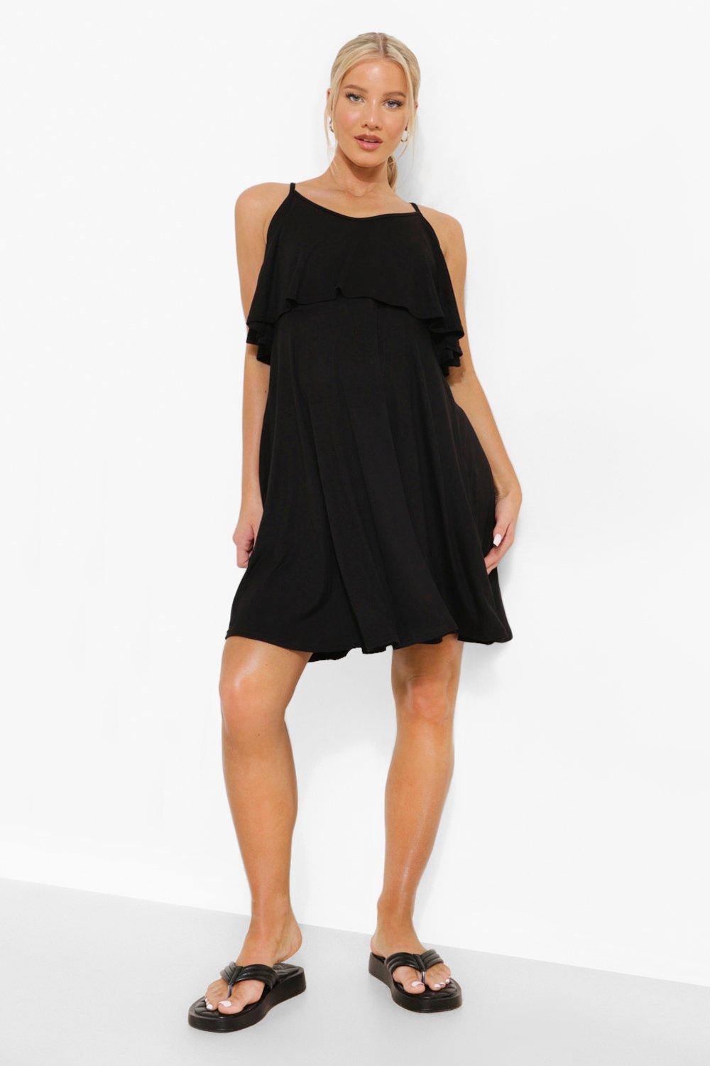 Women's Maternity Nursing Layer Skater Dress