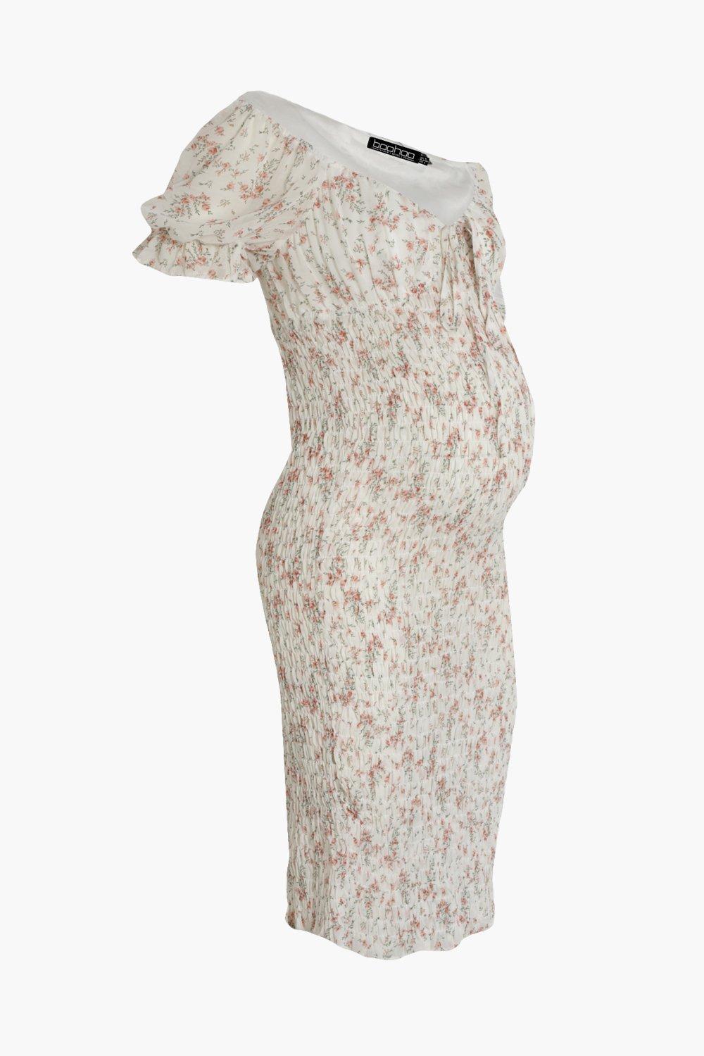 https://media.boohoo.com/i/boohoo/bzz00863_white_xl_4/female-white-maternity-ditsy-shirred-midi-dress