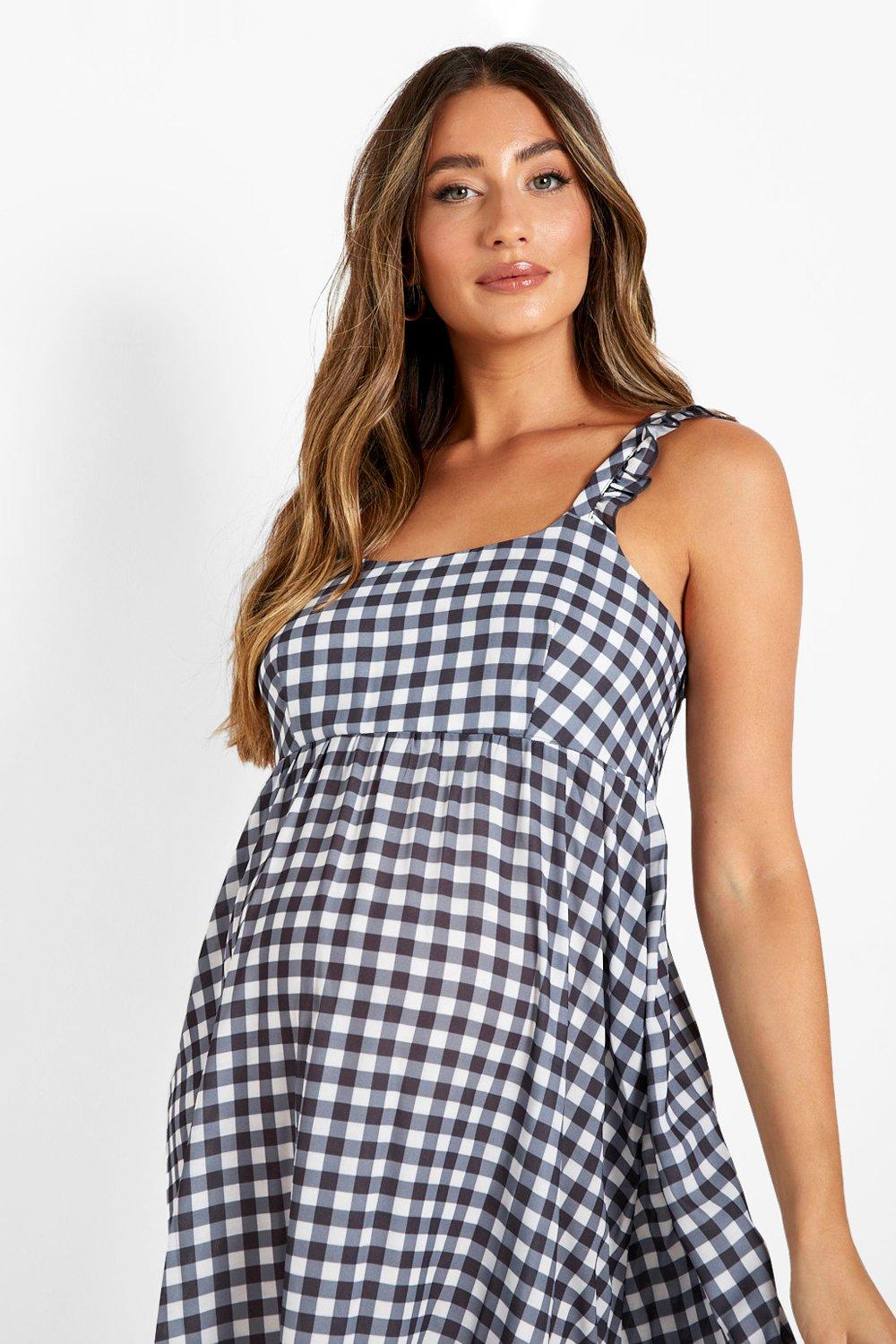 Boohoo maternity cheap smock dress