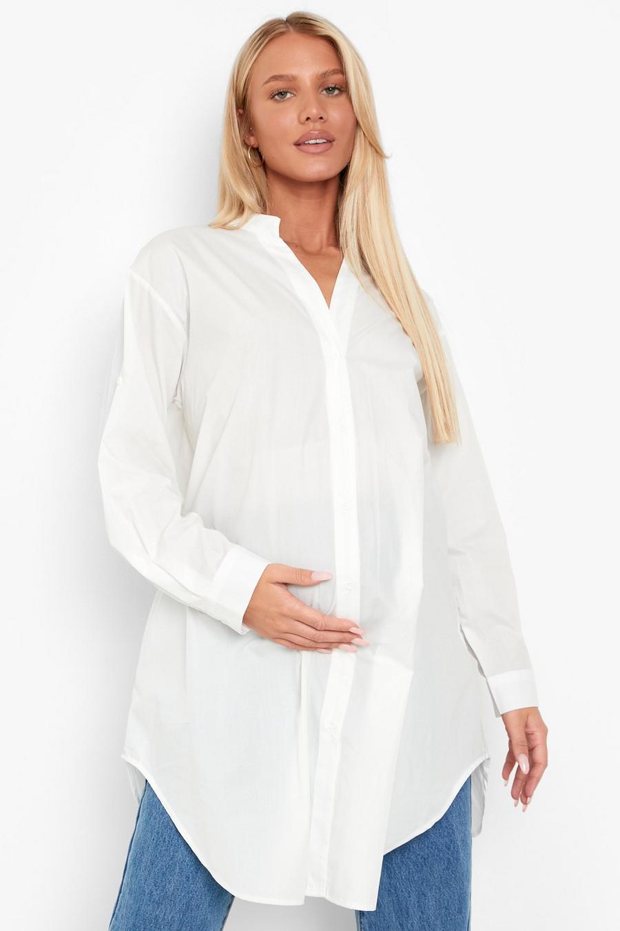 White Mammakläder - Lång skjorta image number 1