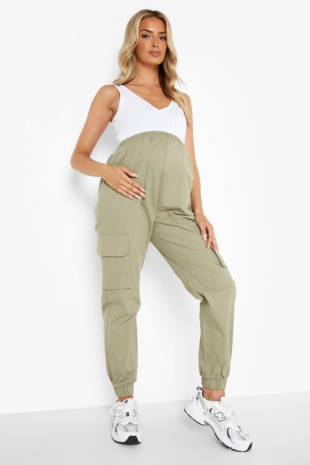 Pantalon de maternité avec élastique+ceinture à la taille