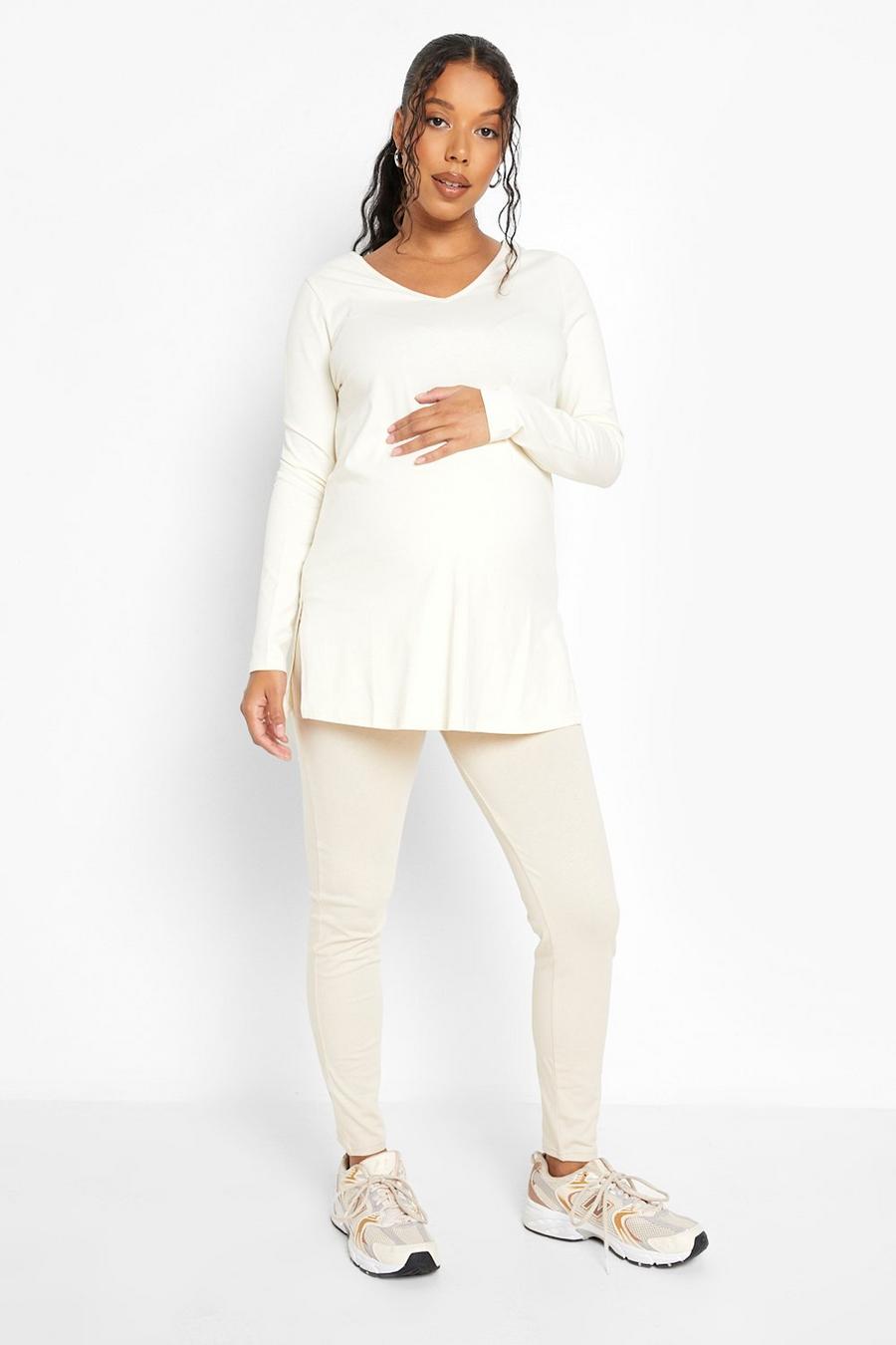 Stone Maternity Over The Bump Leggings image number 1