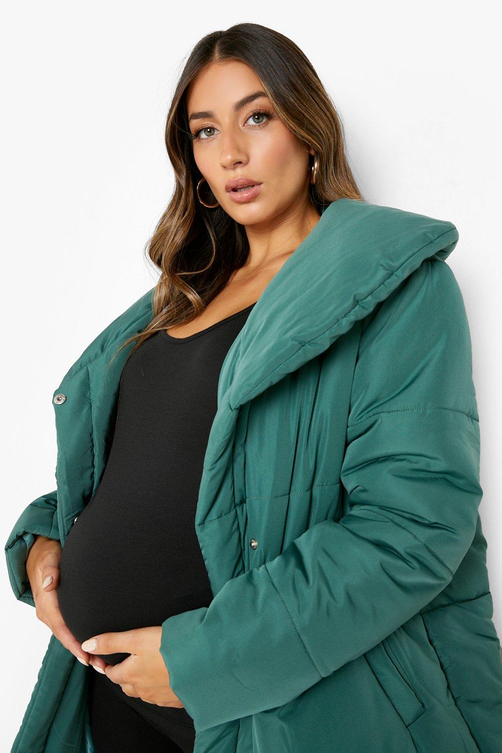 Boohoo shop maternity coat