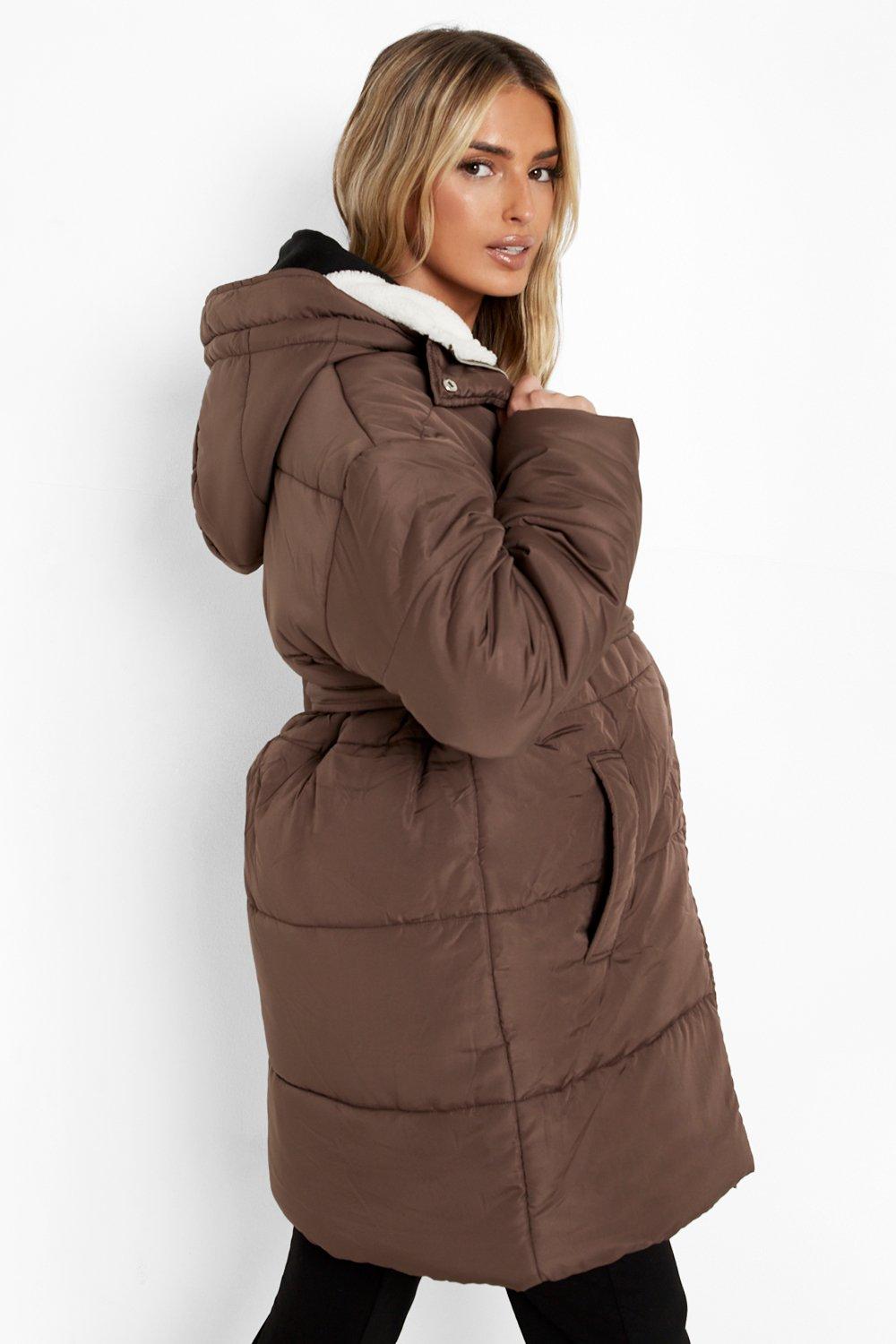 Boohoo hot sale maternity coat