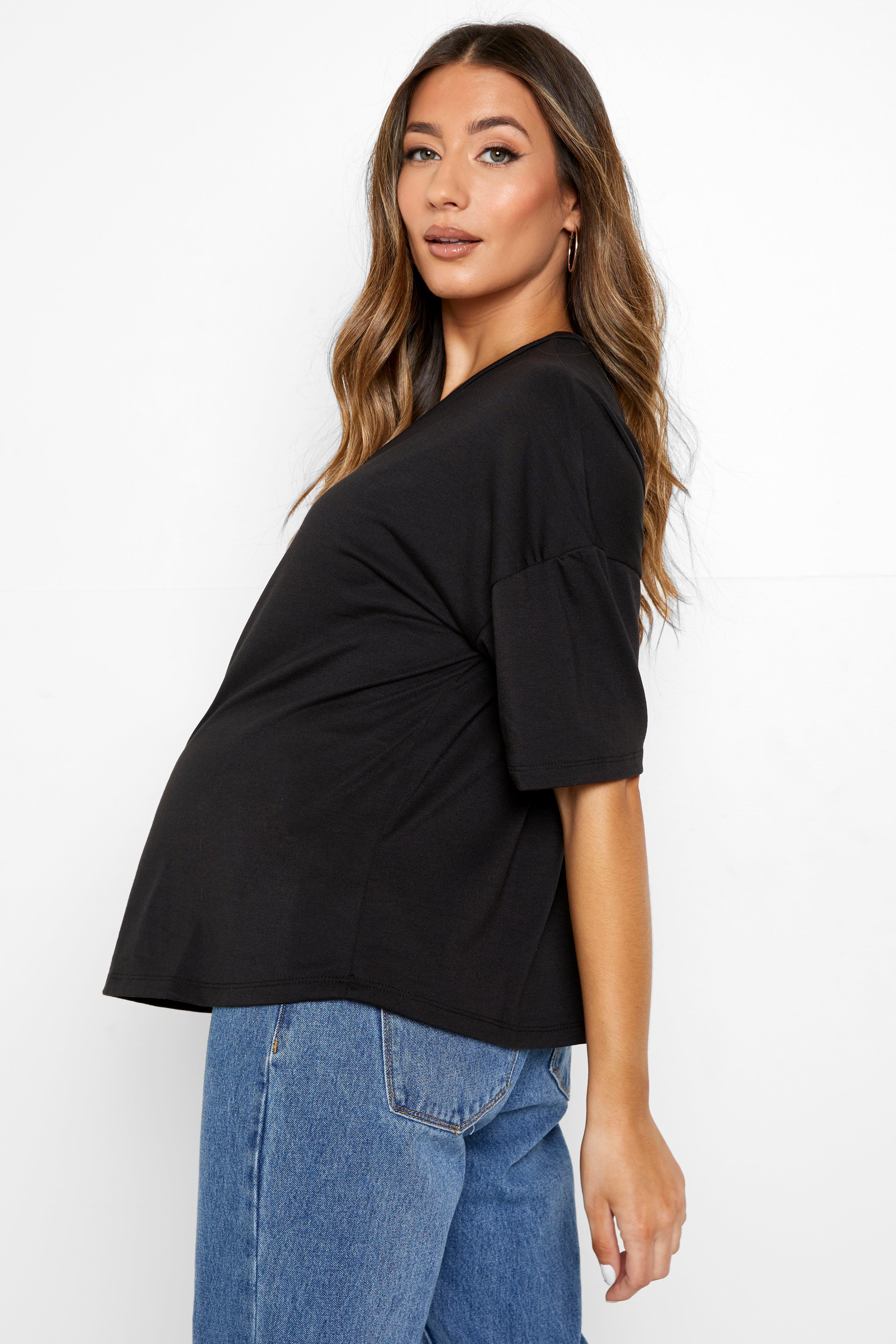 Maternit T shirt oversize col V