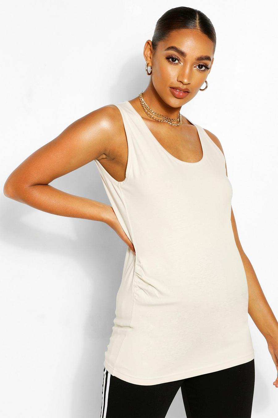 Stone Maternity Scoop Neck Tank Top image number 1