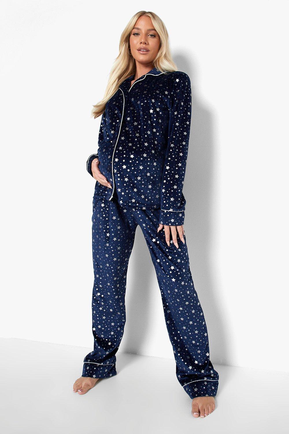 Maternity Star Print Pajama Set