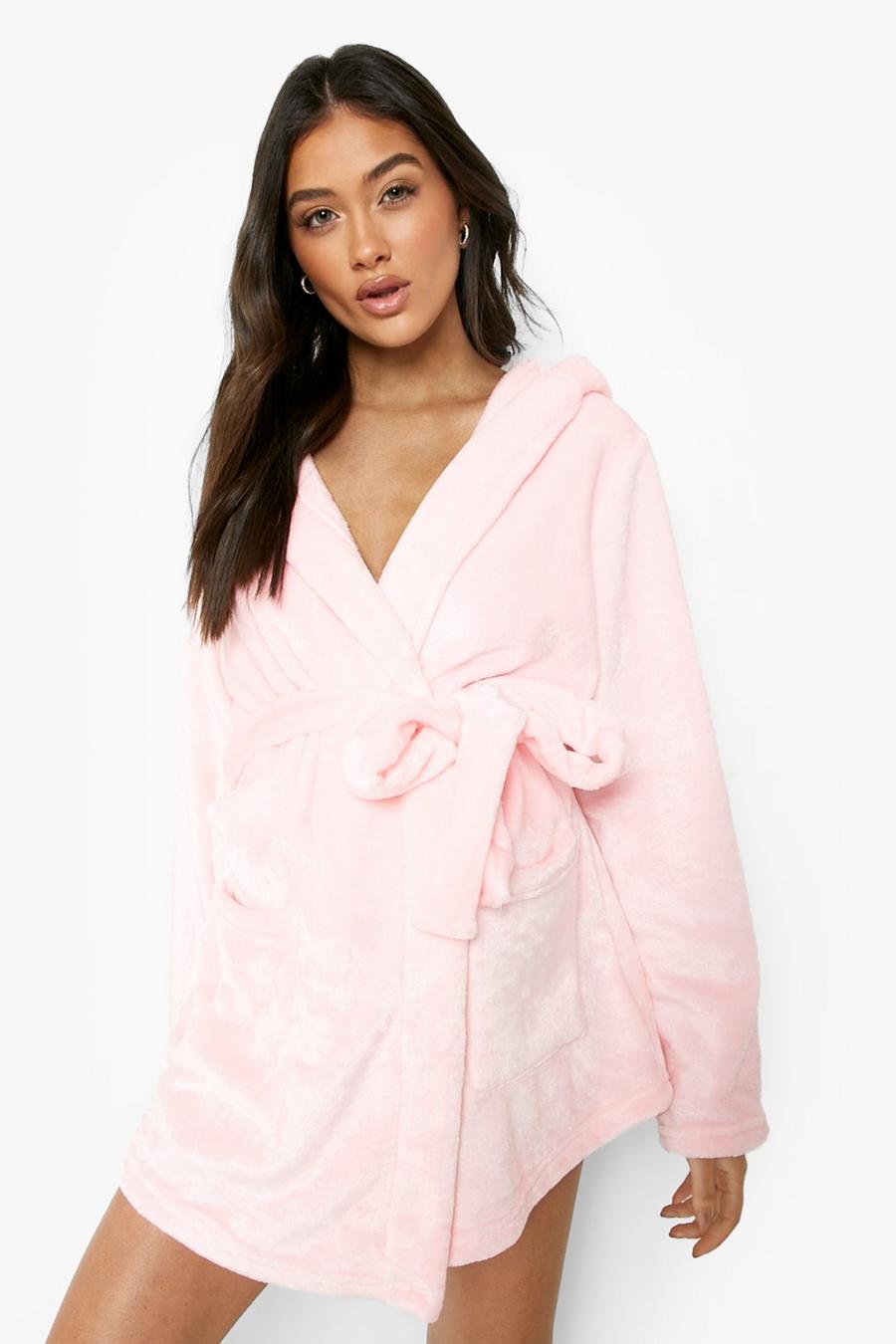 Blush Maternity Fluffy Bunny Ear Robe image number 1