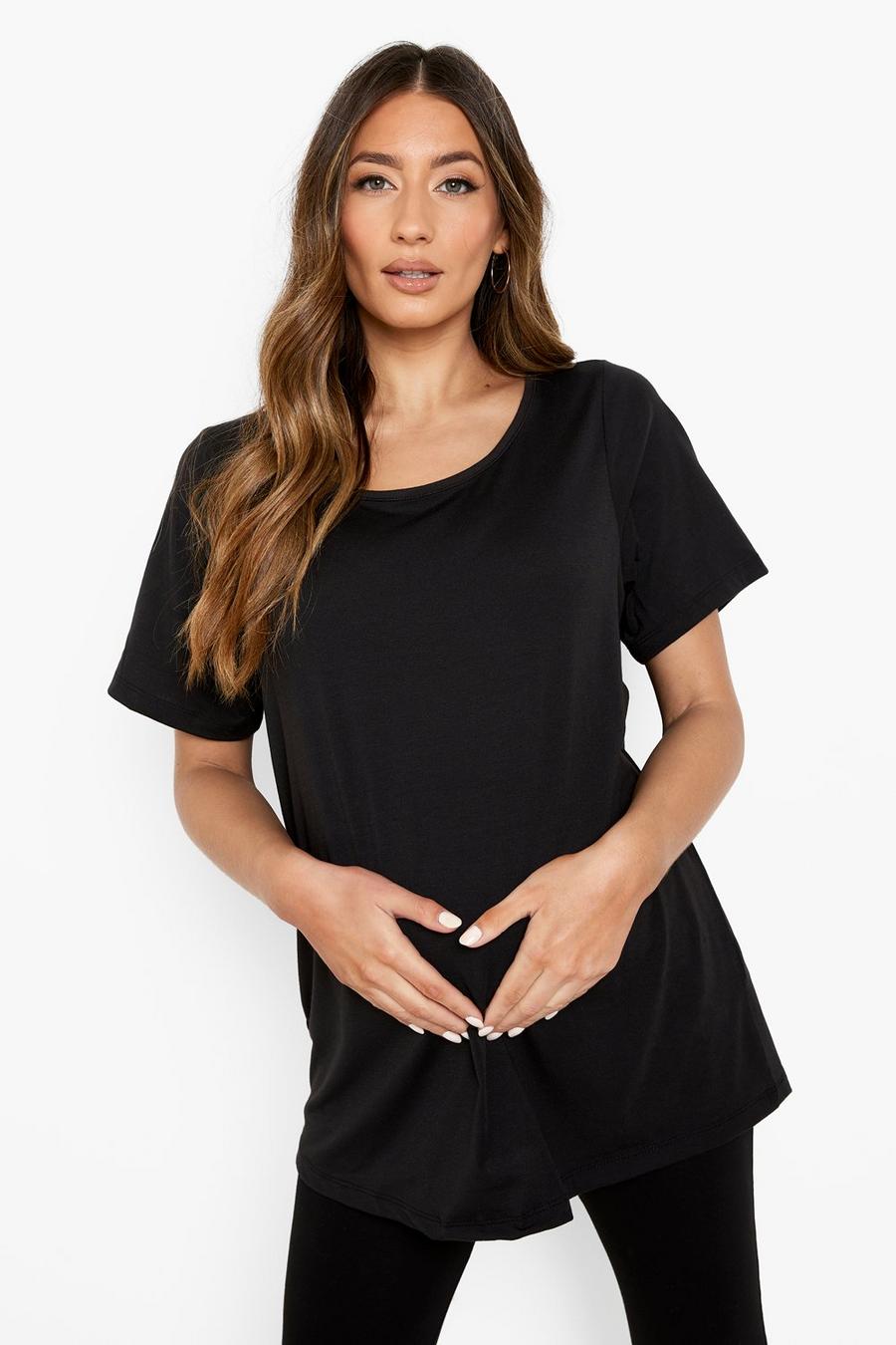 Black Mammakläder - Basic Oversize t-shirt  image number 1