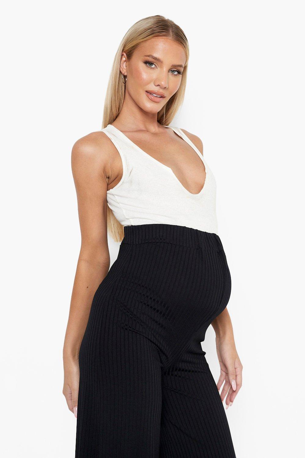 Maternity Super Flare Rib Culottes