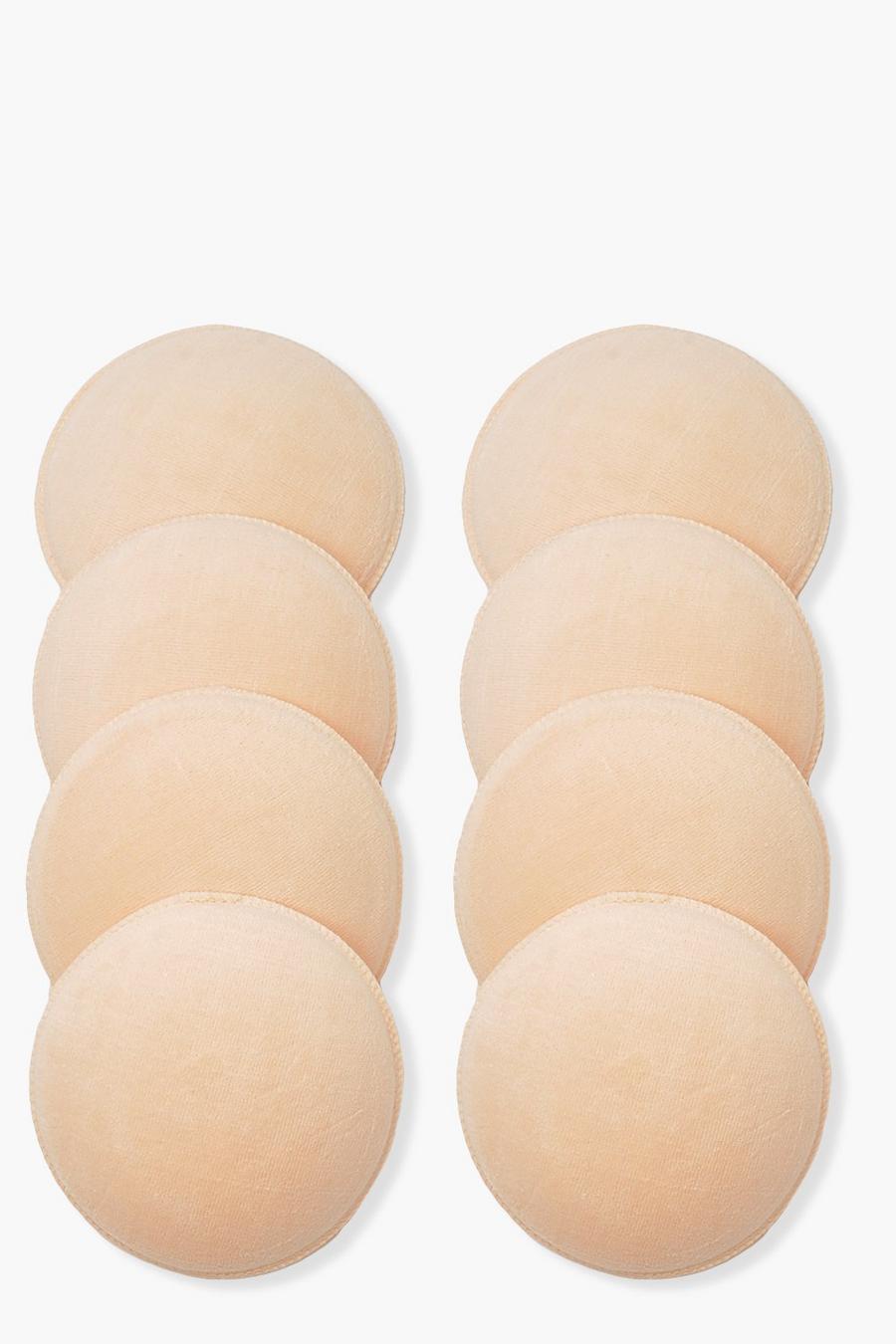 Coppette seno lavabili anti perdita per allattamento (8 pz.), Nude image number 1