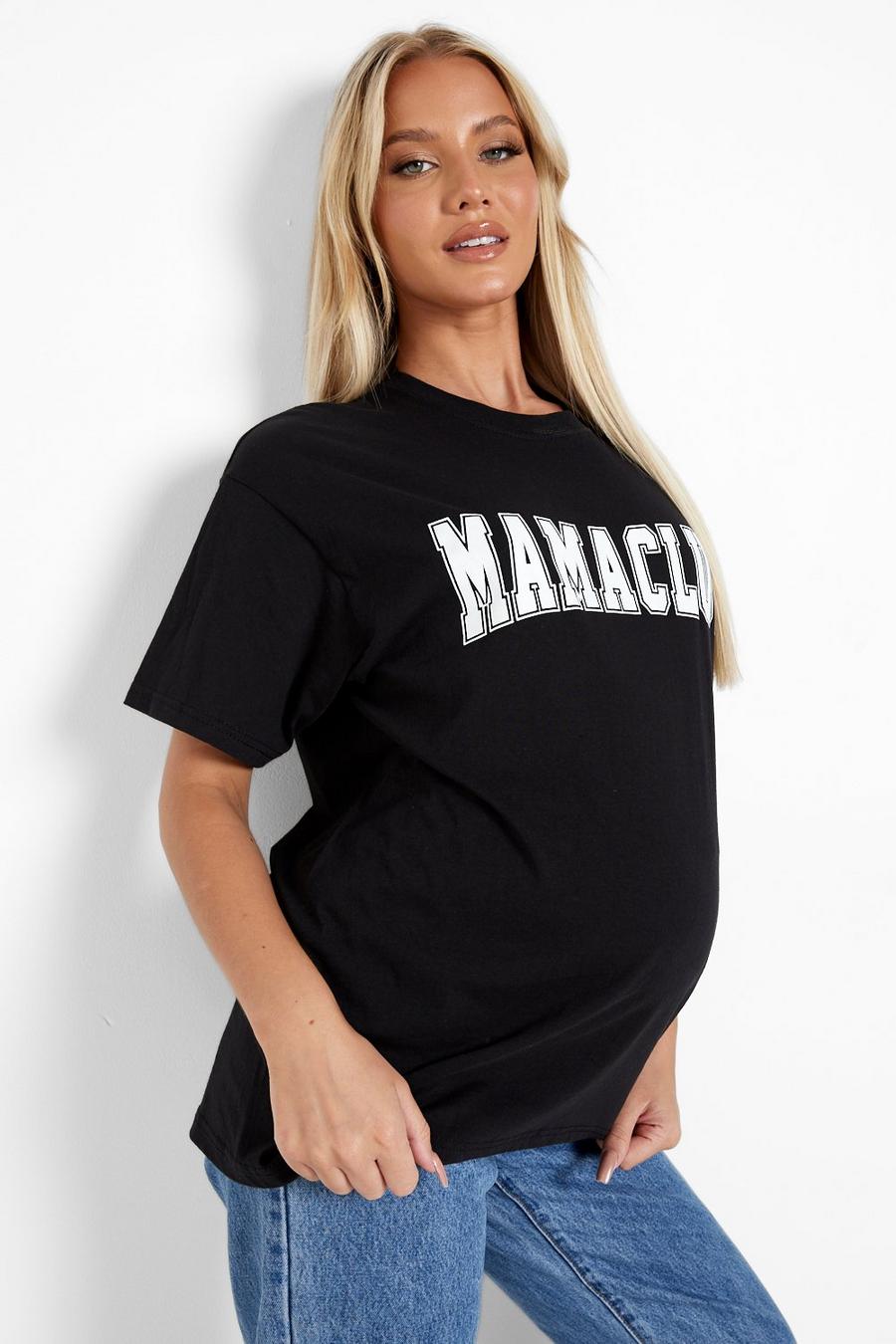 Black Zwangerschap 'Mama Club' T-Shirt image number 1