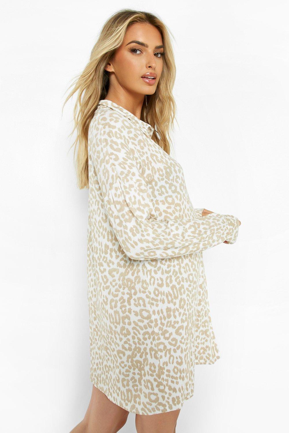 Leopard sleep shirt sale