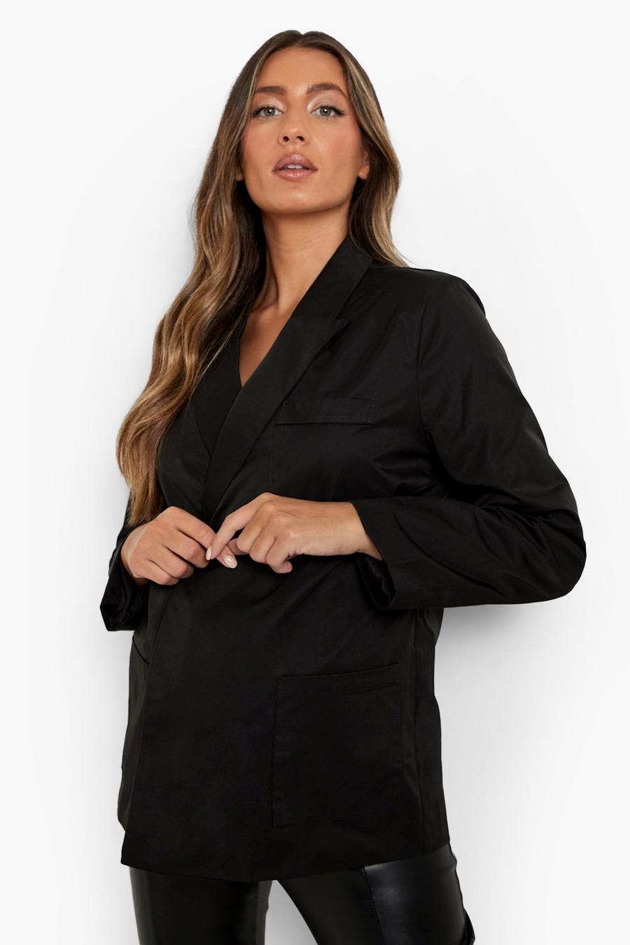 Black Mammakläder - Oversize kavaj med märke image number 1