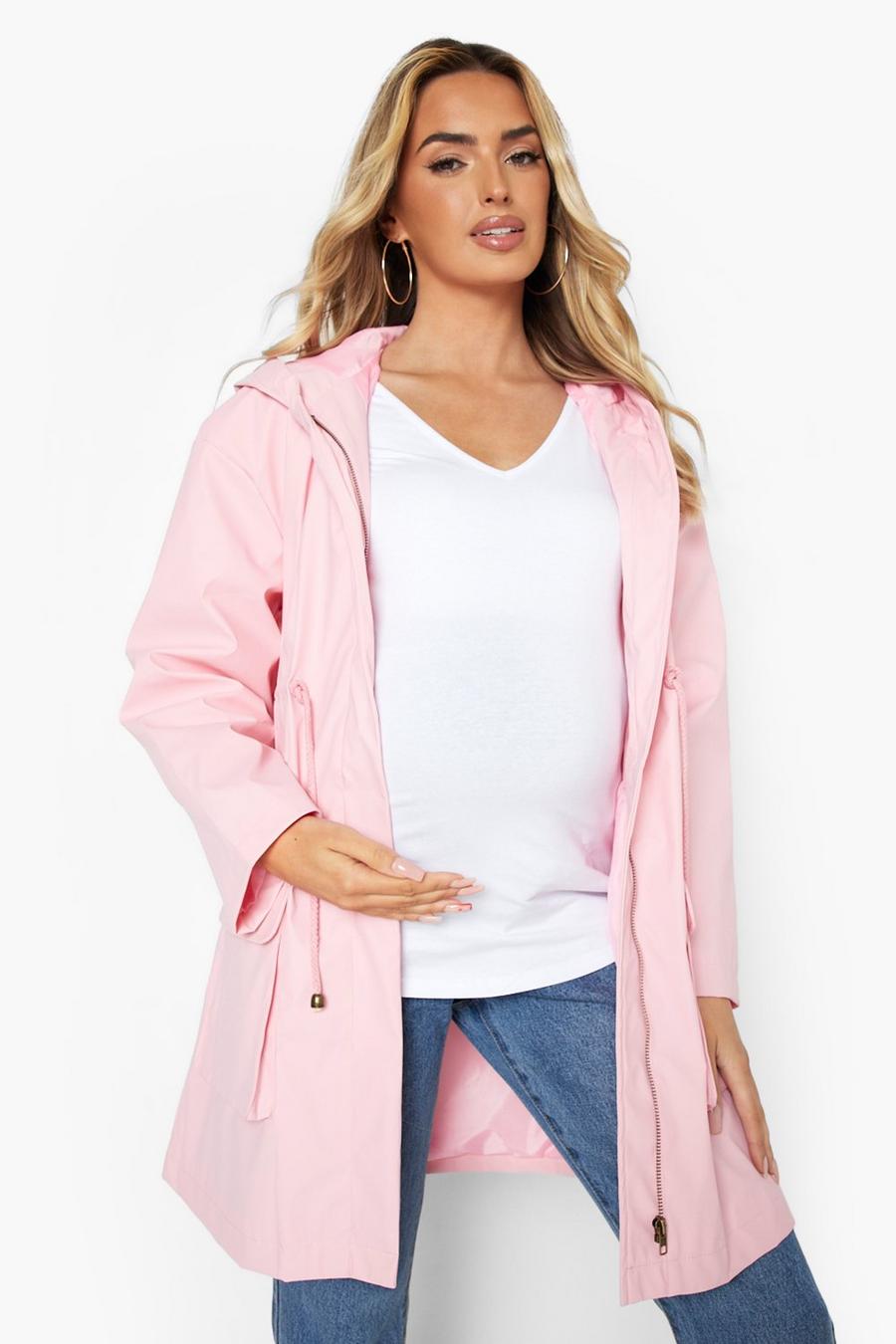 Baby pink Mammakläder - Regnjacka med knytskärp image number 1