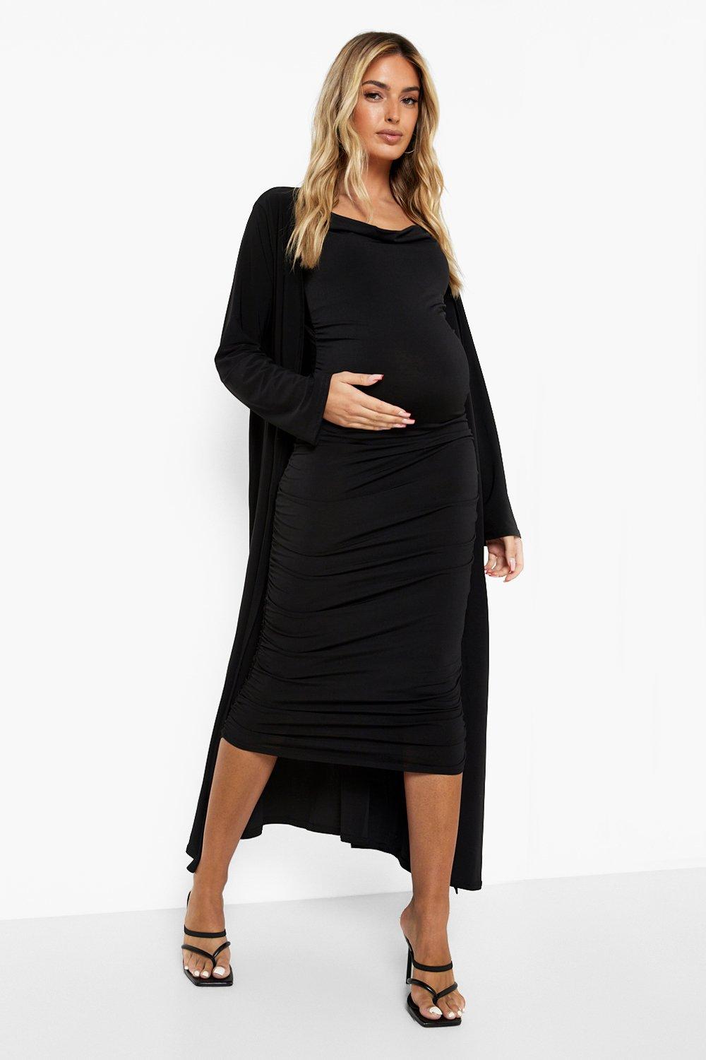 Boohoo, Dresses, Boohoo Maternity Cowl Dress