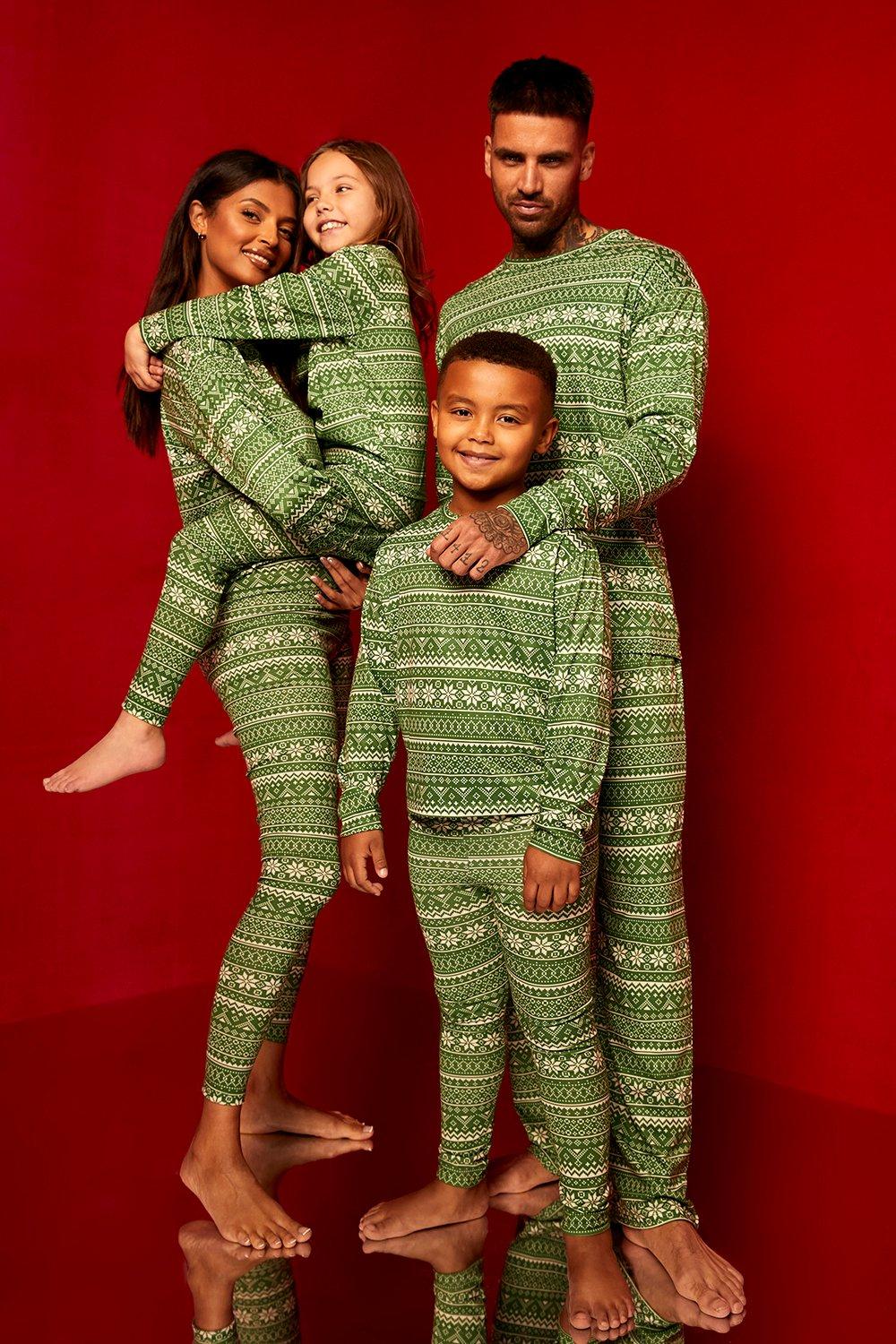 Green fair isle online pajamas