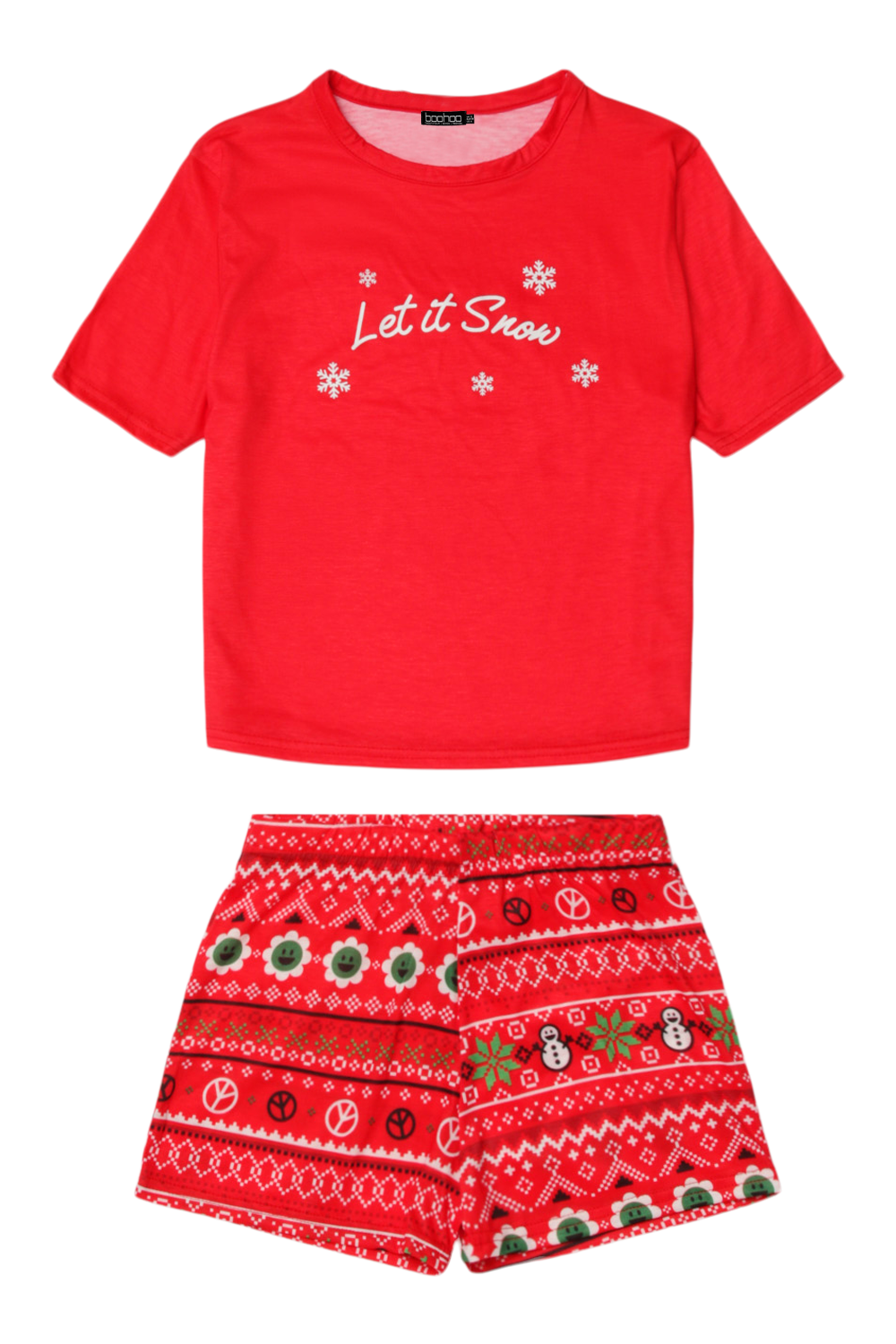 Flannel Print Christmas Pajamas Pants Set