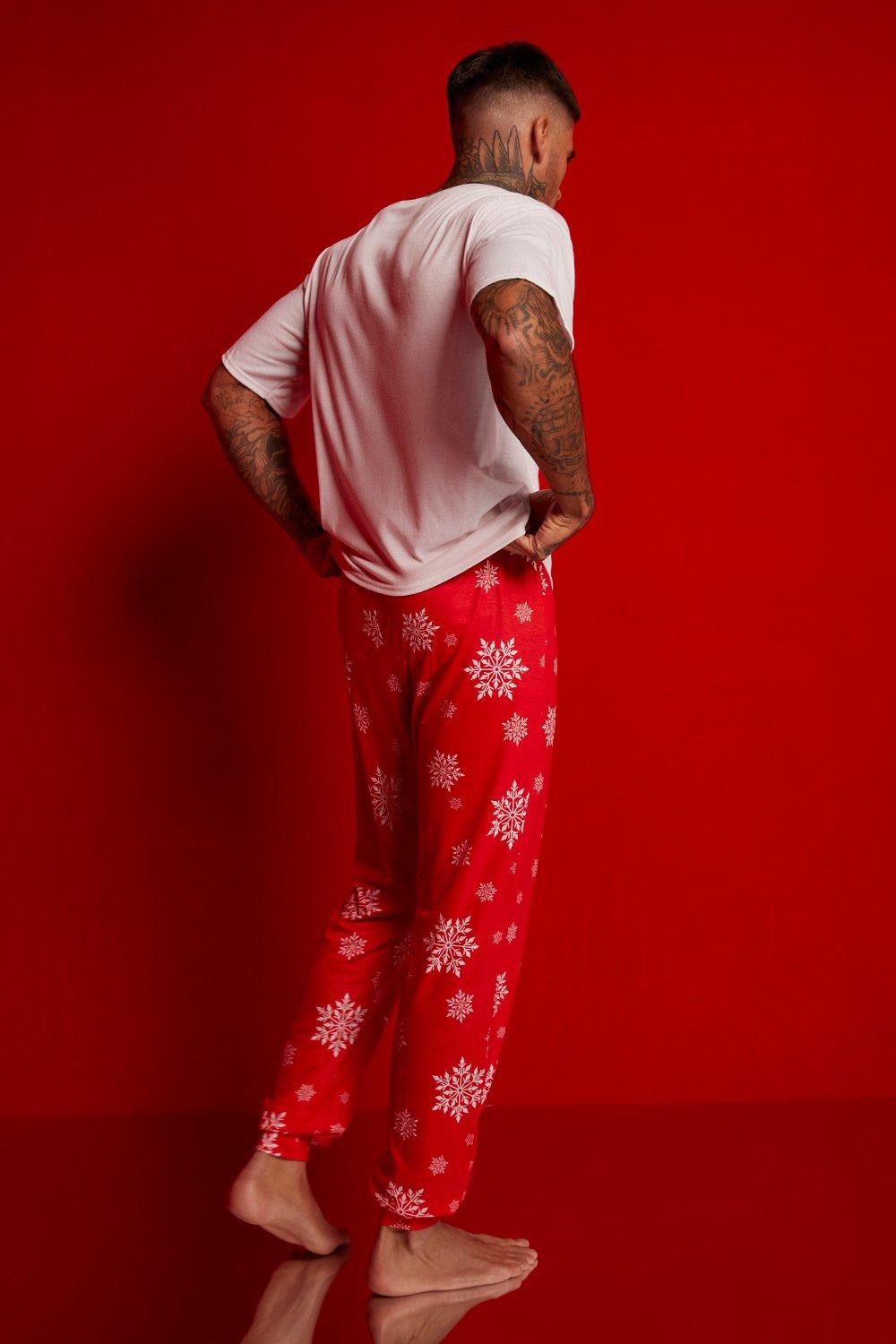 Mens christmas pyjamas boohoo sale