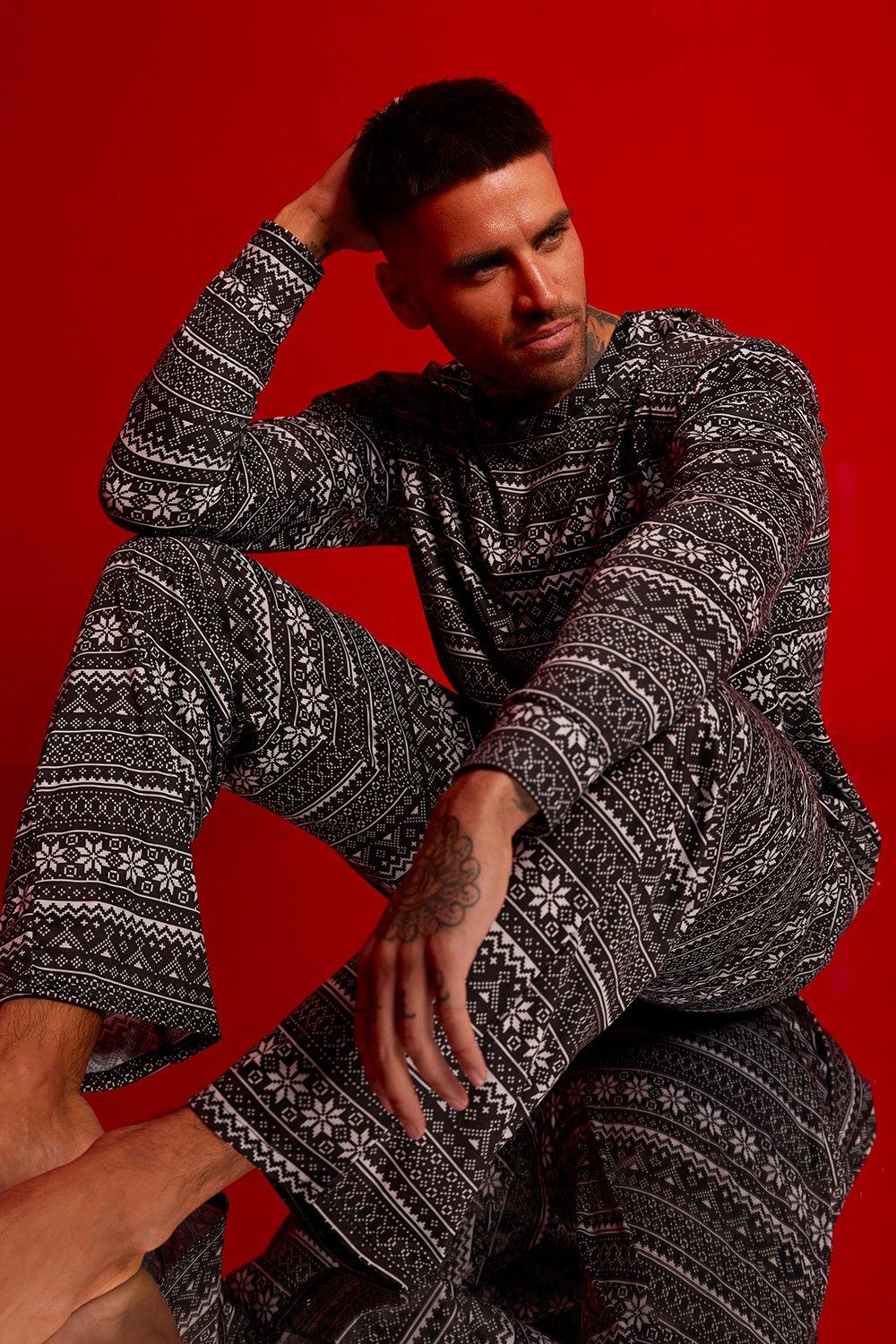 Mens Fairisle Christmas Pj Set