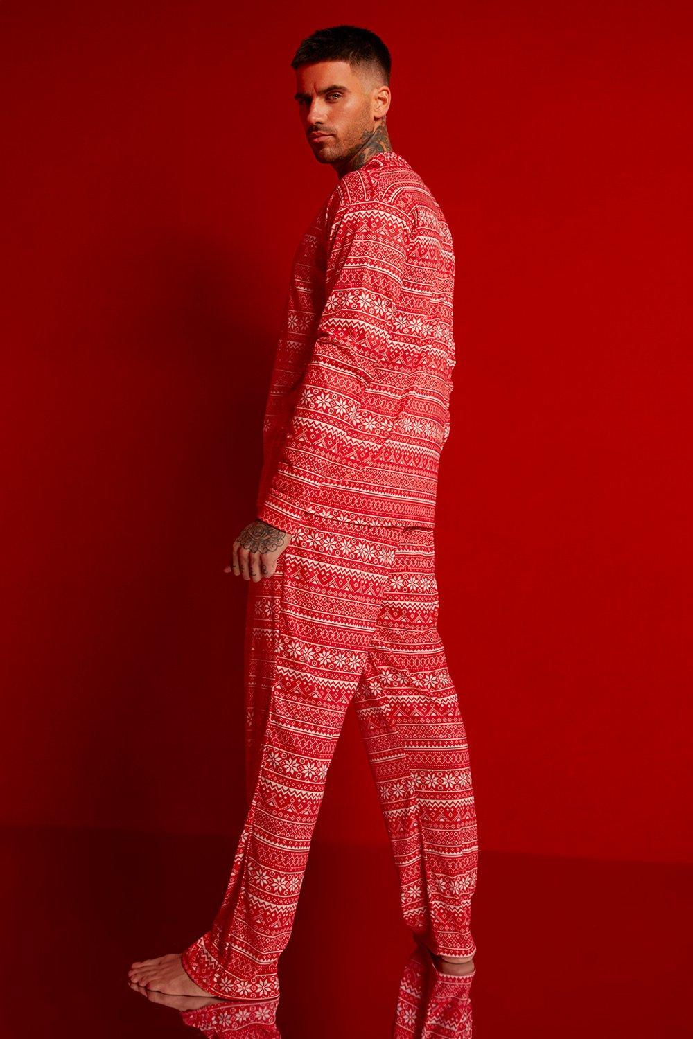 Mens Fairisle Christmas Pj Set