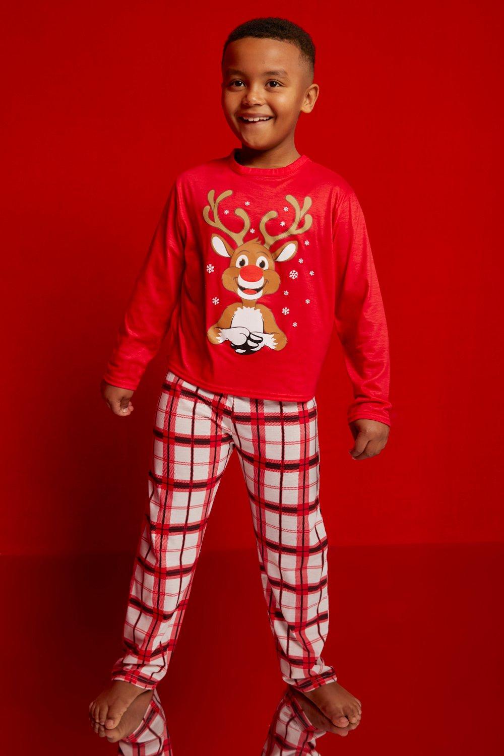 Naughty List Embroidered Flannel Pj Set