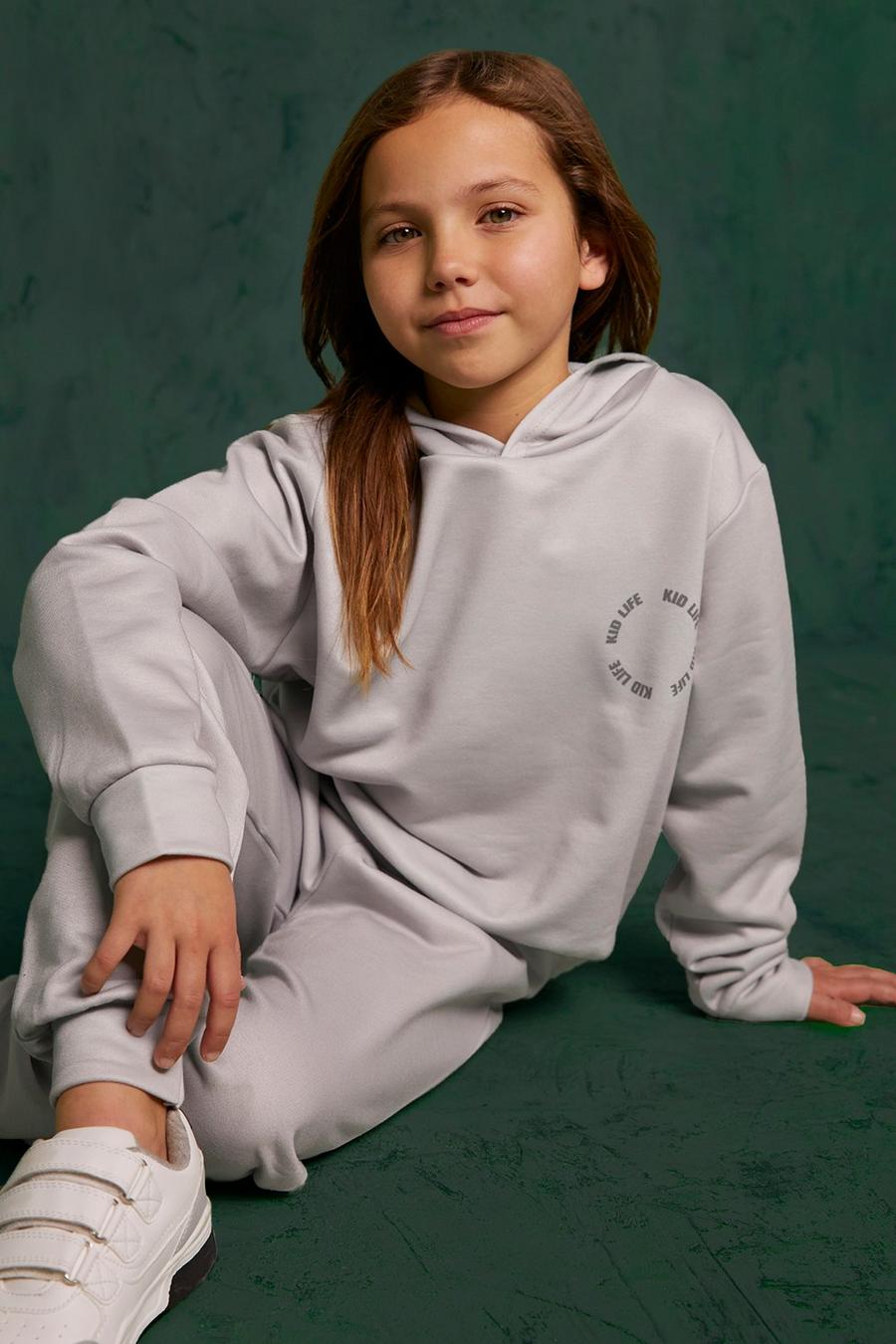 Mini Me Kid Life Trainingsanzug mit Kapuze, Grey image number 1