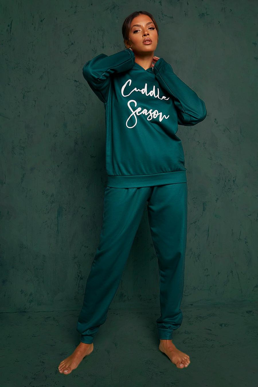 Cuddle Season Loungewear-Set, Dark green image number 1