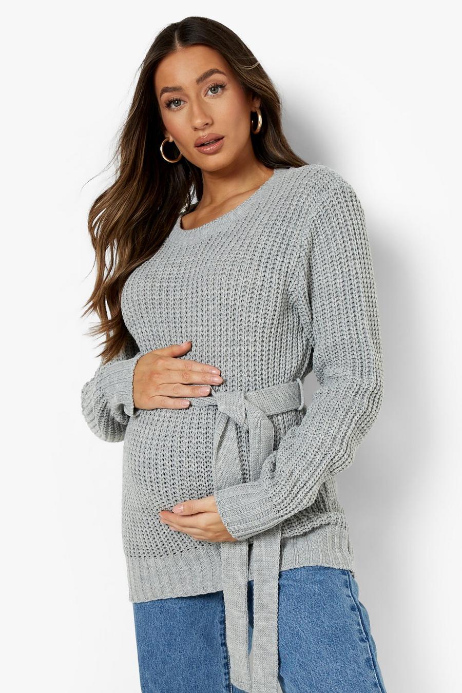 Maternité - Pull noué à la taille, Grey image number 1