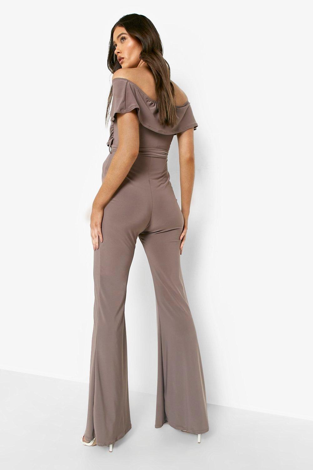 Women's Maternity Off The Shoulder Slinky Jumpsuit