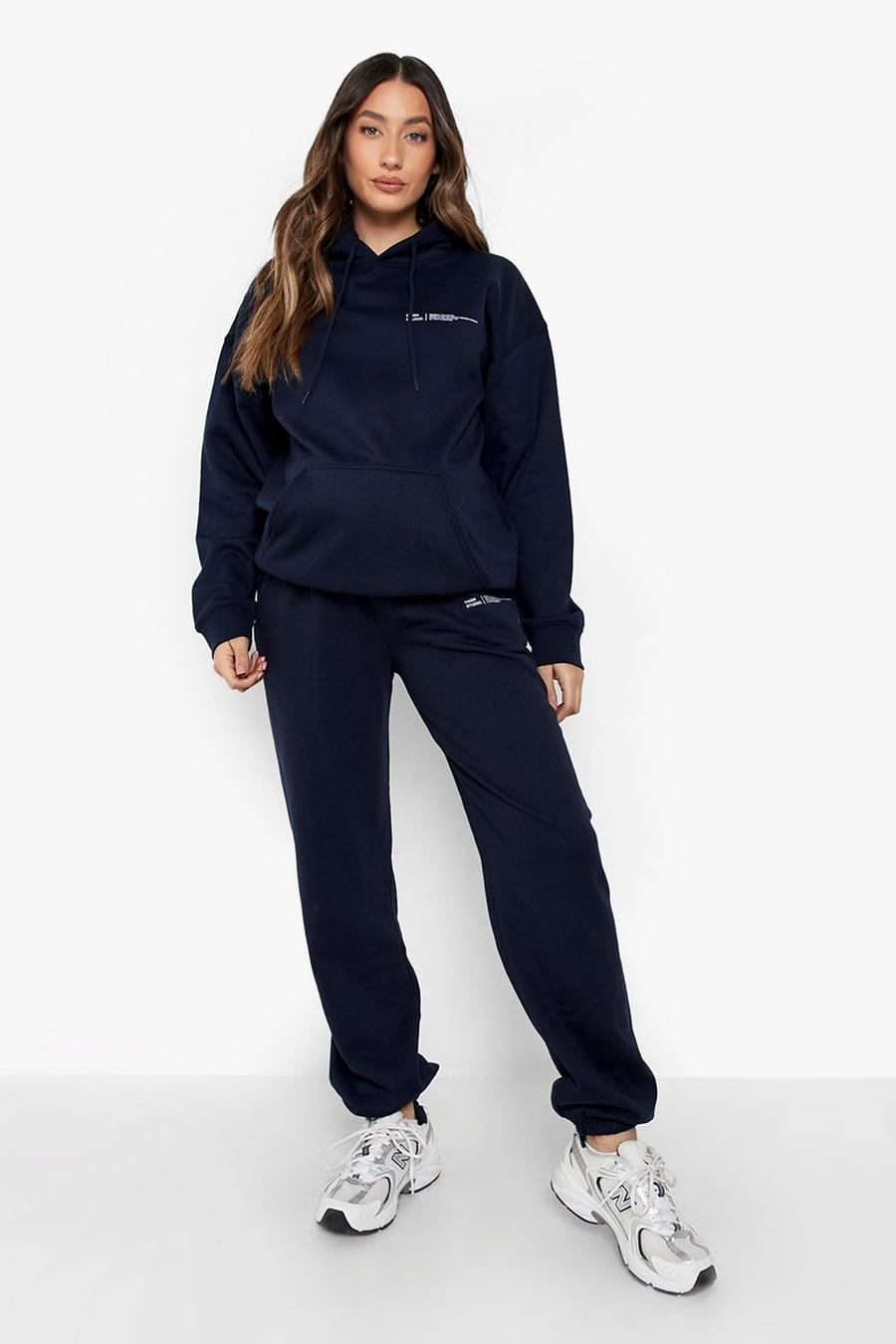Navy Maternity Dsgn Studio Text Tracksuit image number 1