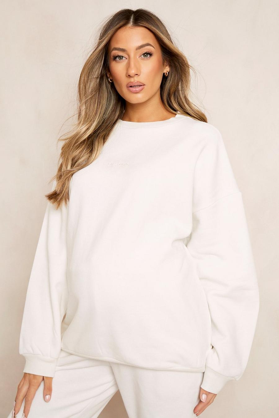 Ecru white Maternity Dsgn Studio Sweatshirt