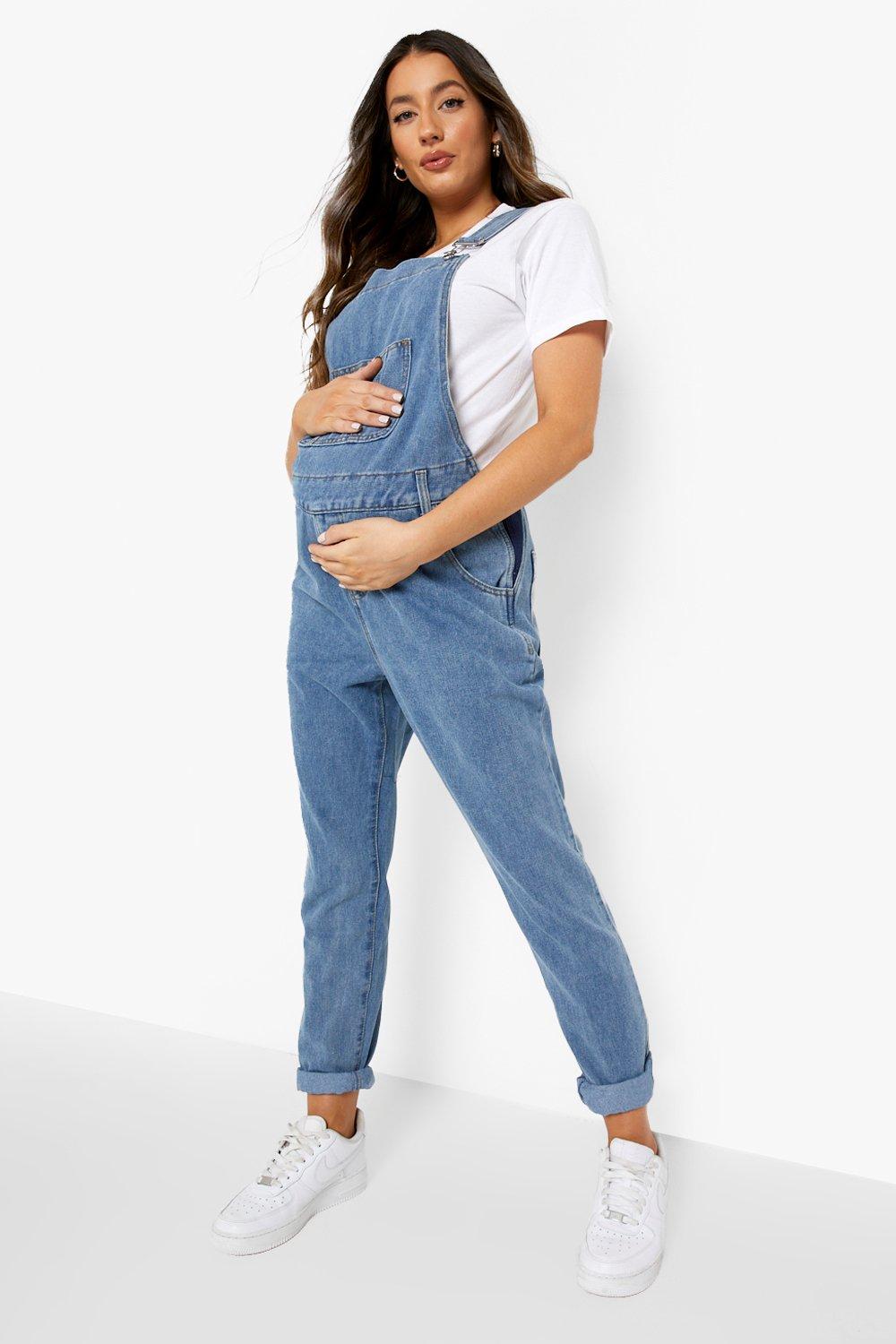 Maternity Denim Overalls