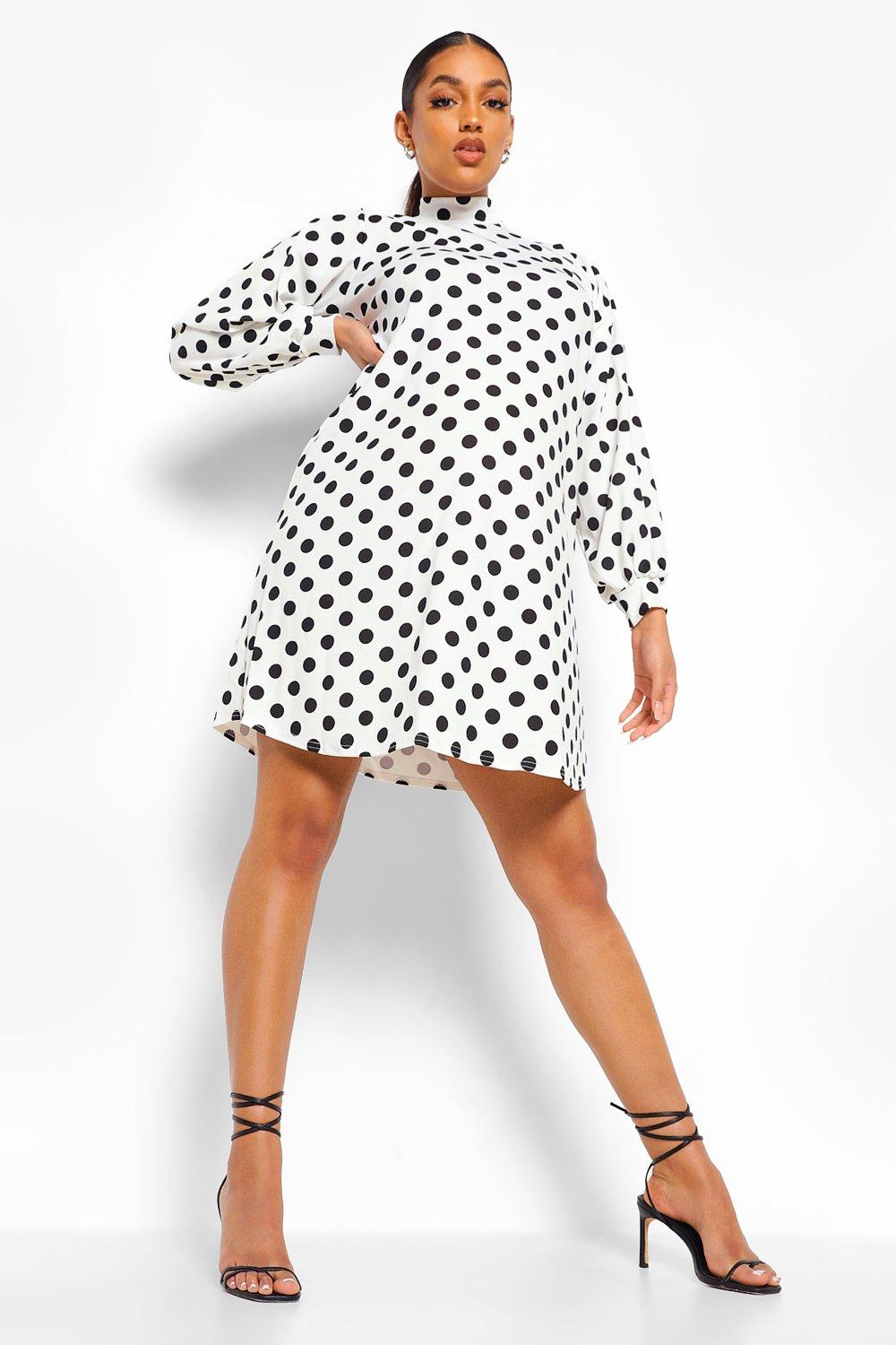 polka dot shift dress uk