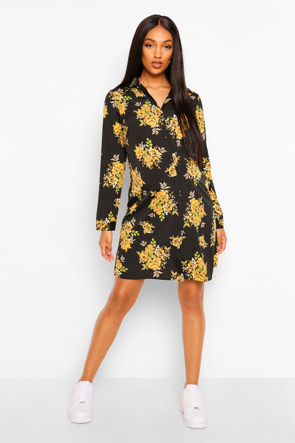 boohoo floral maternity dress