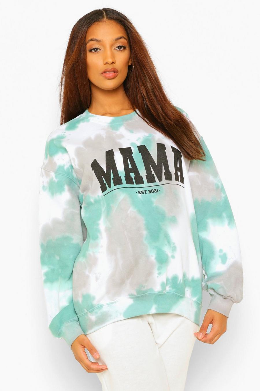 Forest Maternity Tie Dye Mama Sweat Top image number 1