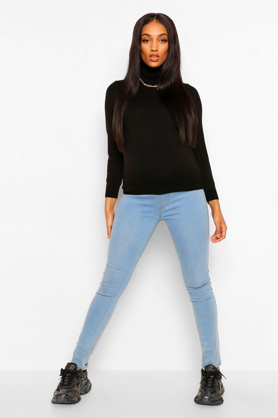 Maternity Lightweight Roll Neck Top image number 1
