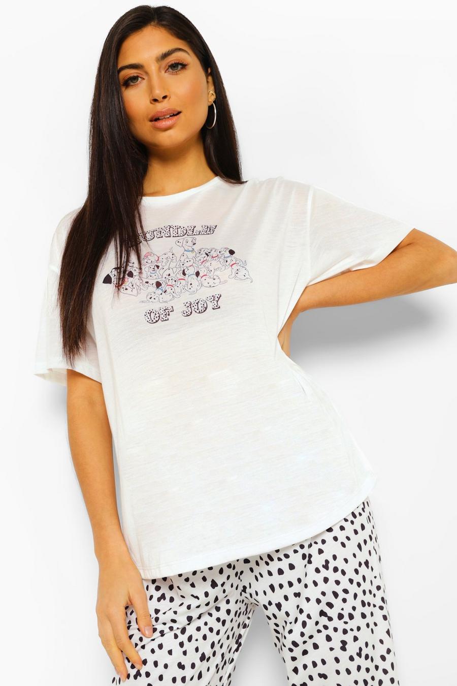 Umstandsmode Schlafanzug mit „101 Dalmatiner“-Motiv, Weiß white image number 1