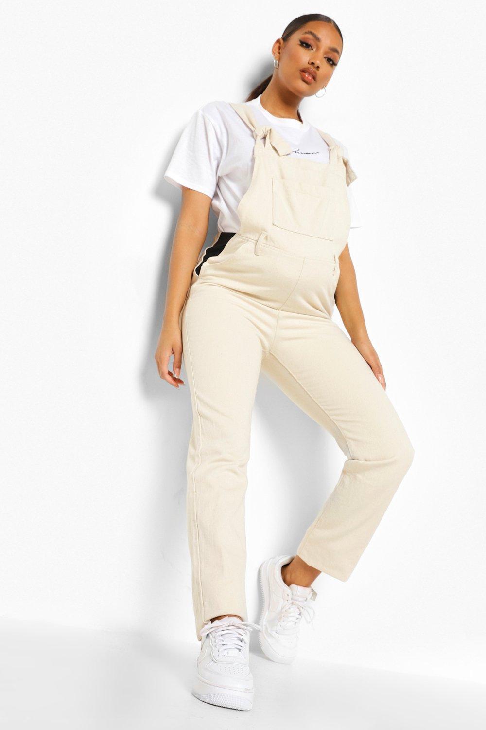 maternity dungarees boohoo