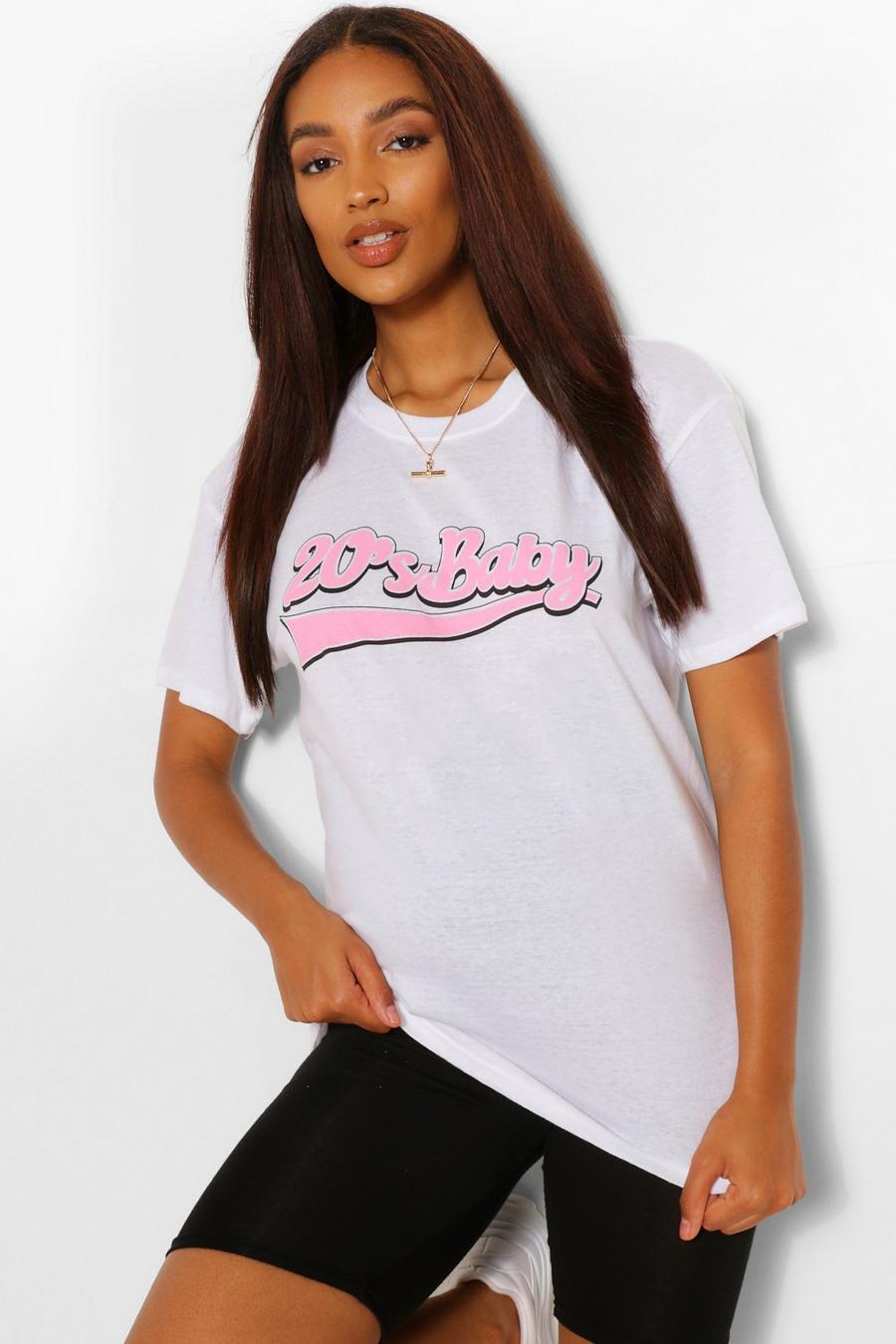 Mammakläder - "20's Baby" T-shirt med tryck image number 1