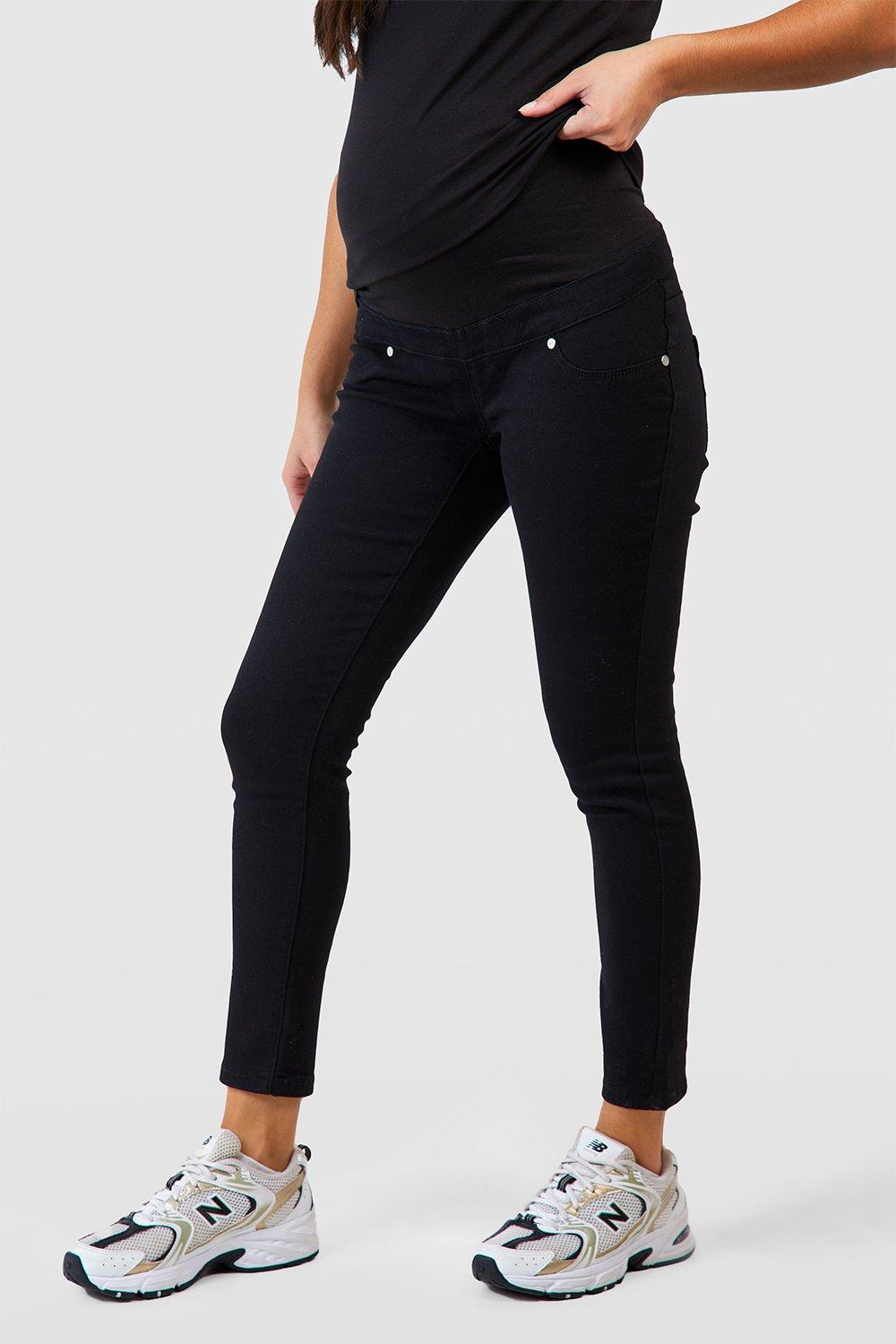 maternity black skinny jeans