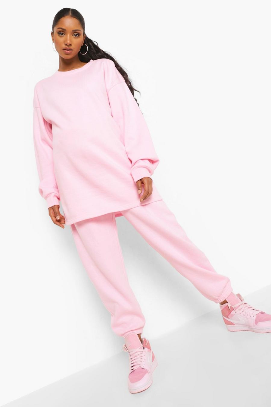 Pale pink Mammakläder - Joggers med hög midja image number 1