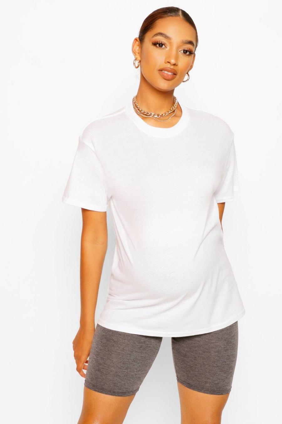 Umstandsmode Basic T-Shirt, Weiß image number 1