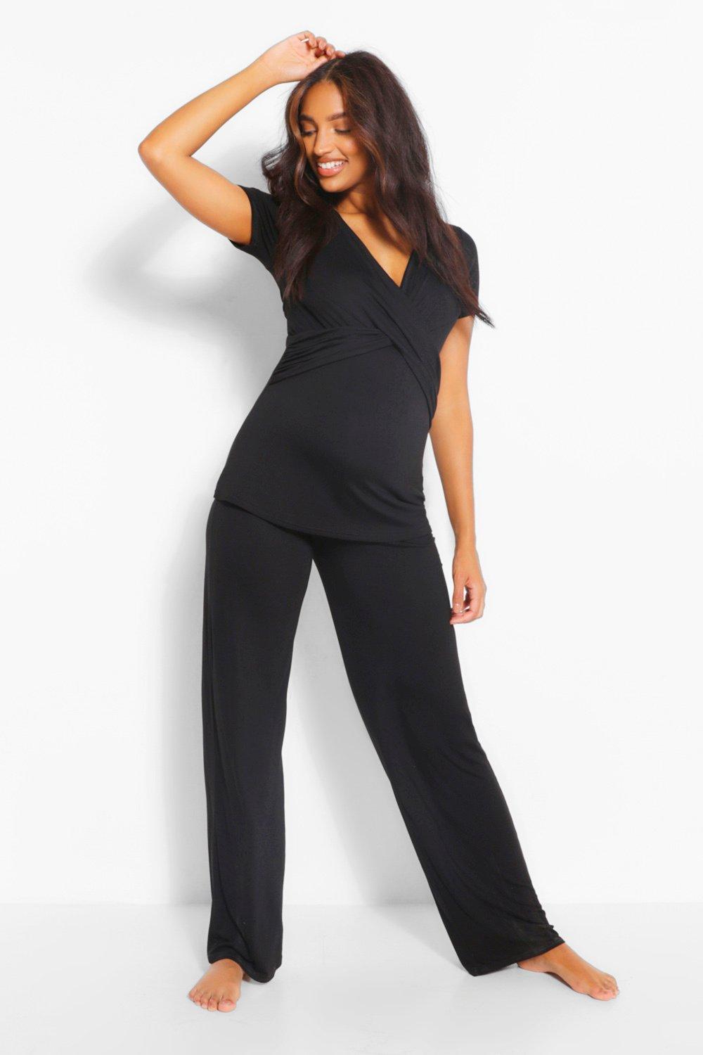 boohoo Maternity Star Jersey Lounge Romper