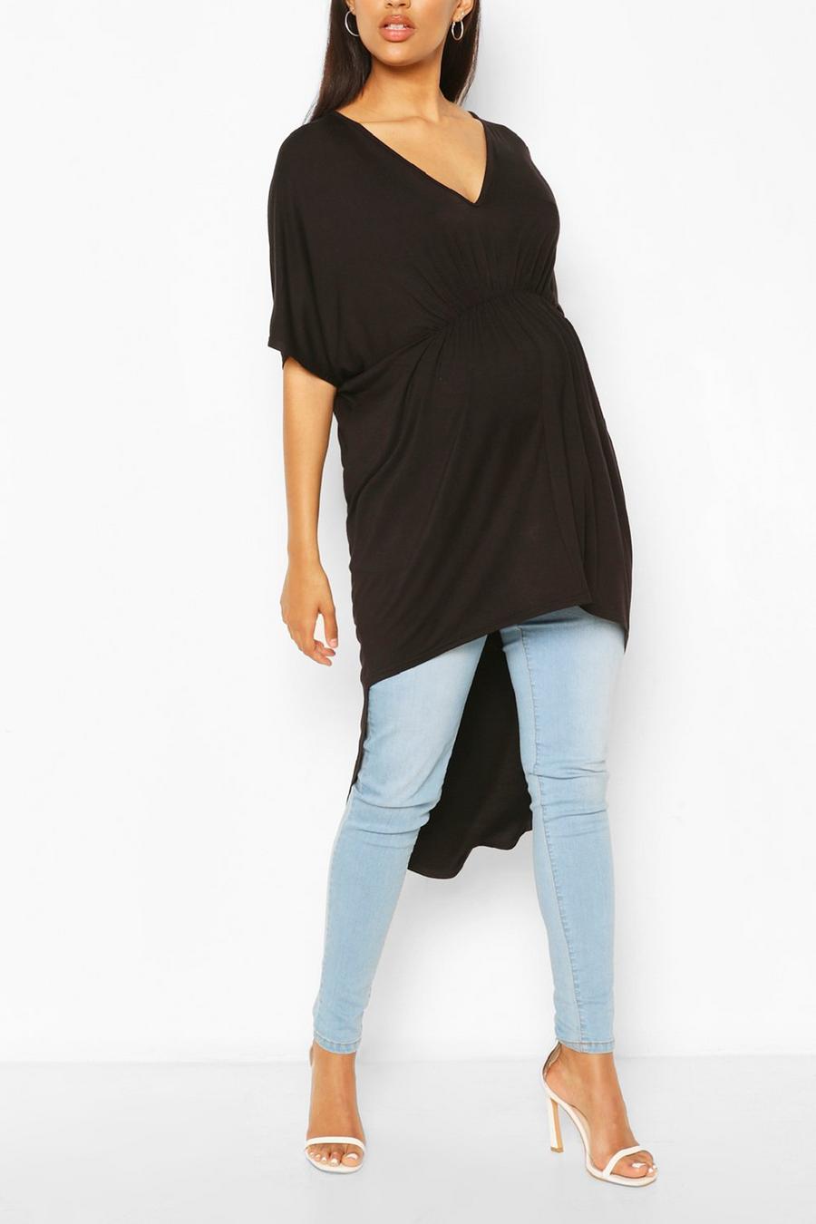 Maternity Ruched Front Tunic Top image number 1